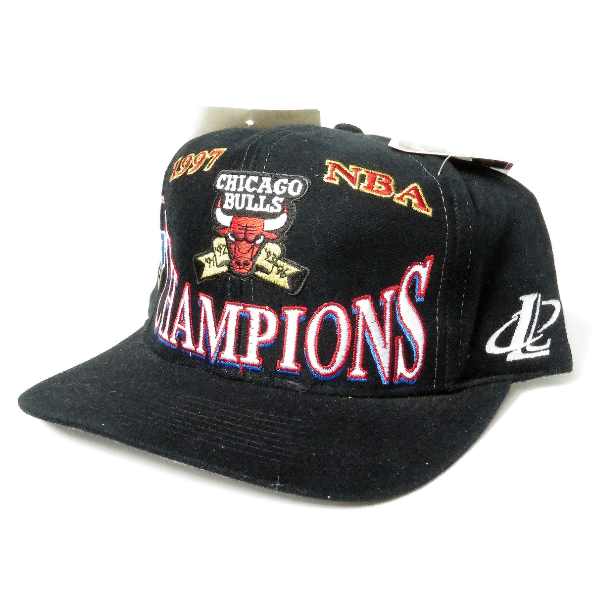 Chicago Bulls Hat Leather 1997 NBA Finals Champions Retro Y2K 90s Flaws