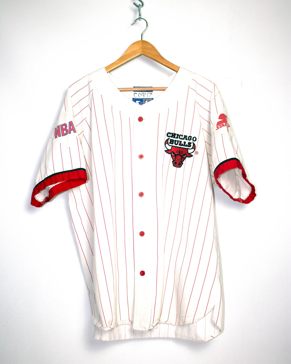 Deadstock Starter Chicago Bulls Baseball Jersey Sz XL – Snap Goes My Cap