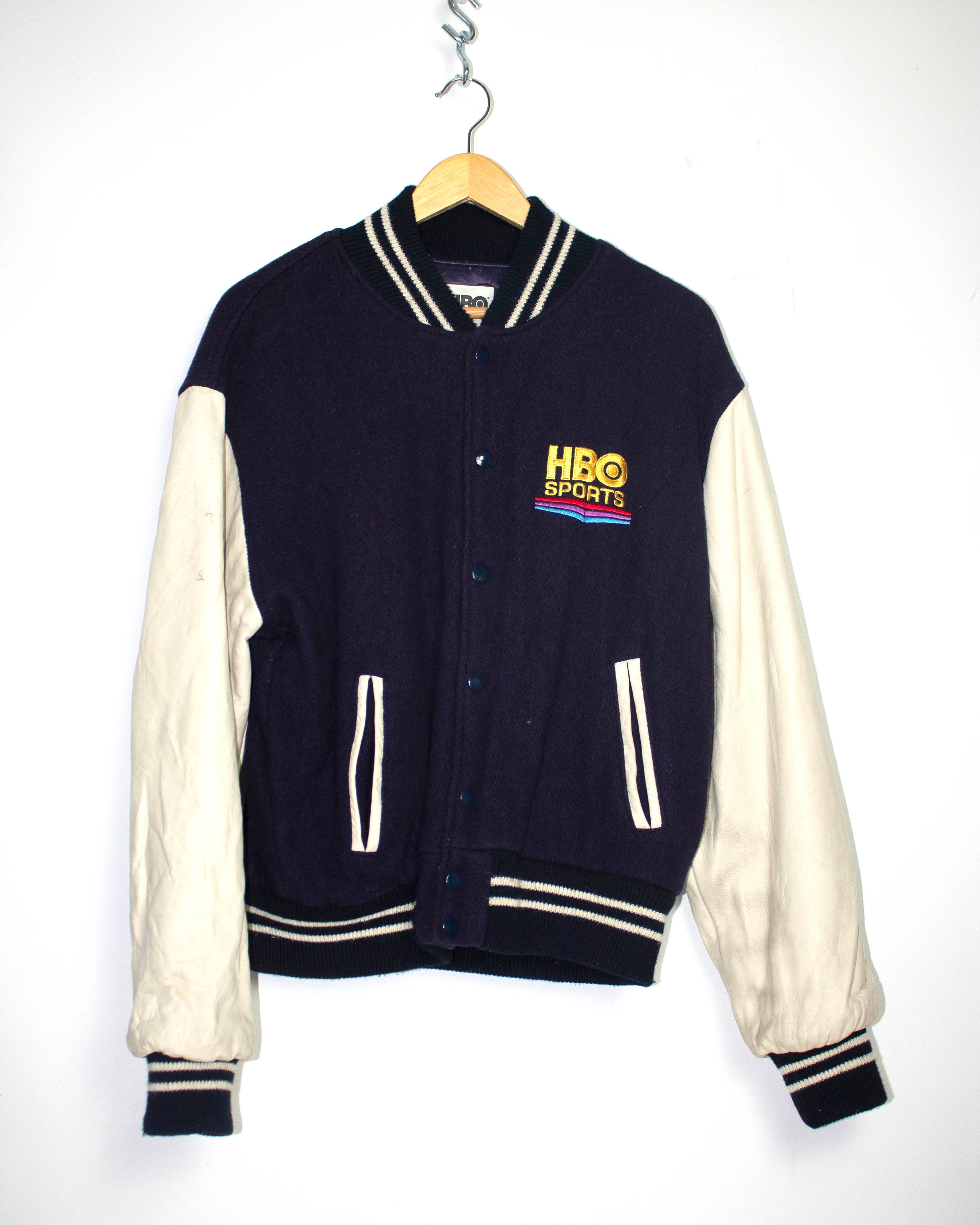 Vintage HBO Sports Letterman Jacket Sz L
