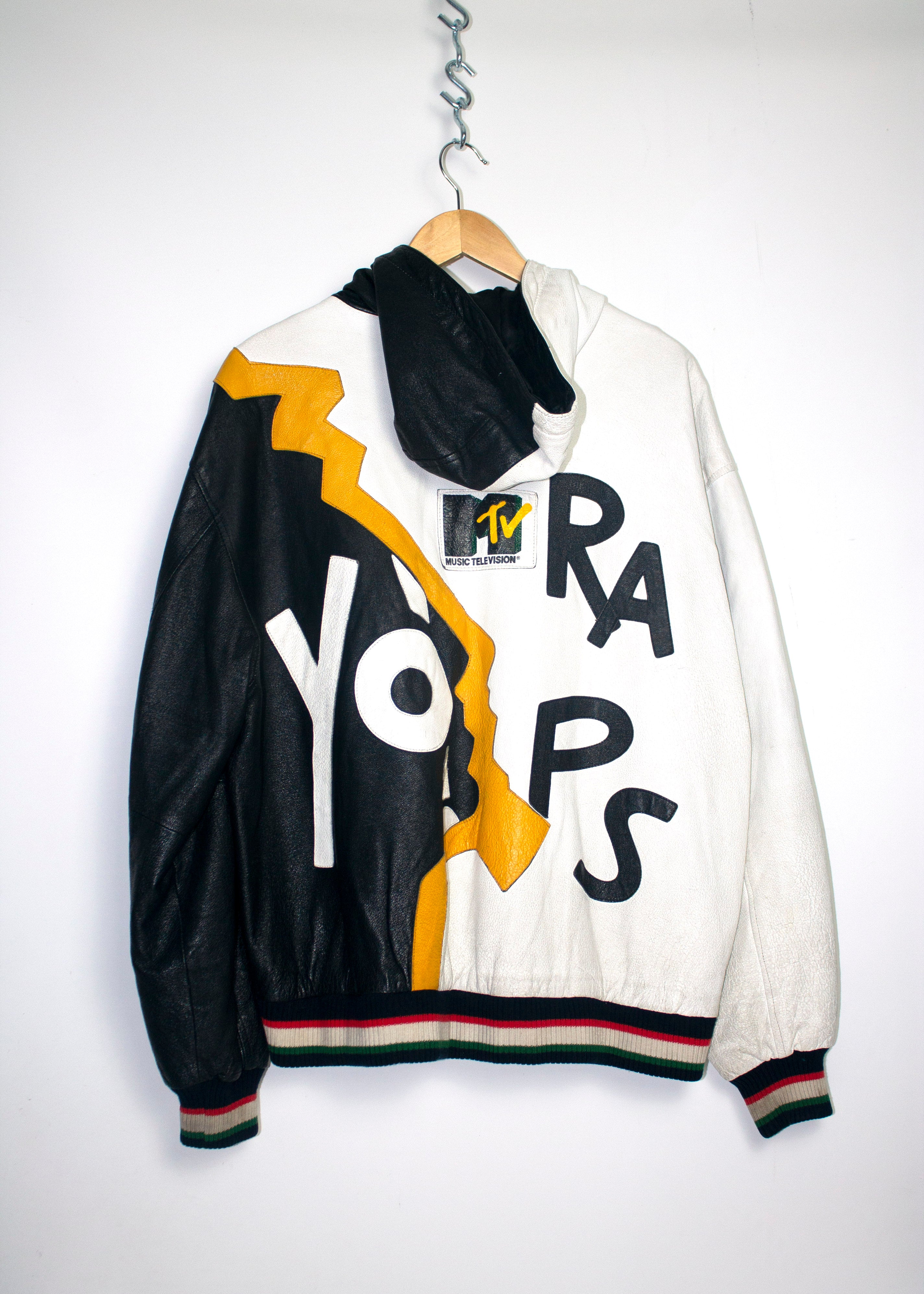Vintage 1992 Yo! MTV Raps Leather Jacket Sz XL