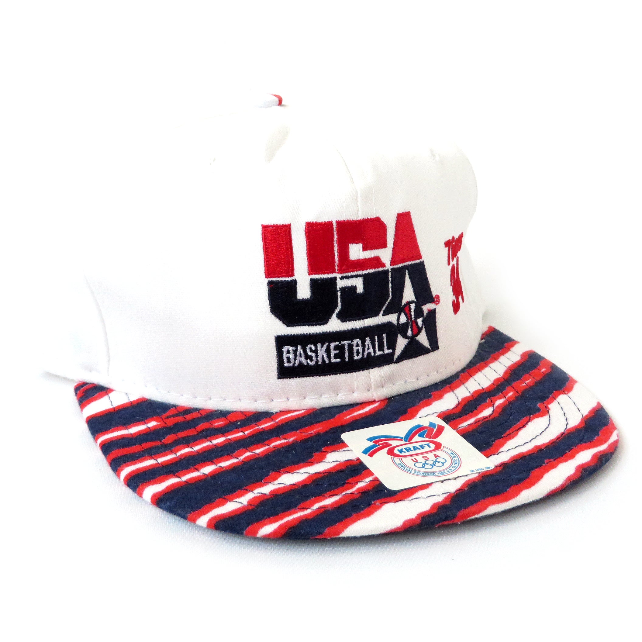 Vintage USA Basketball Barkley 76ers Zubaz Snapback Hat