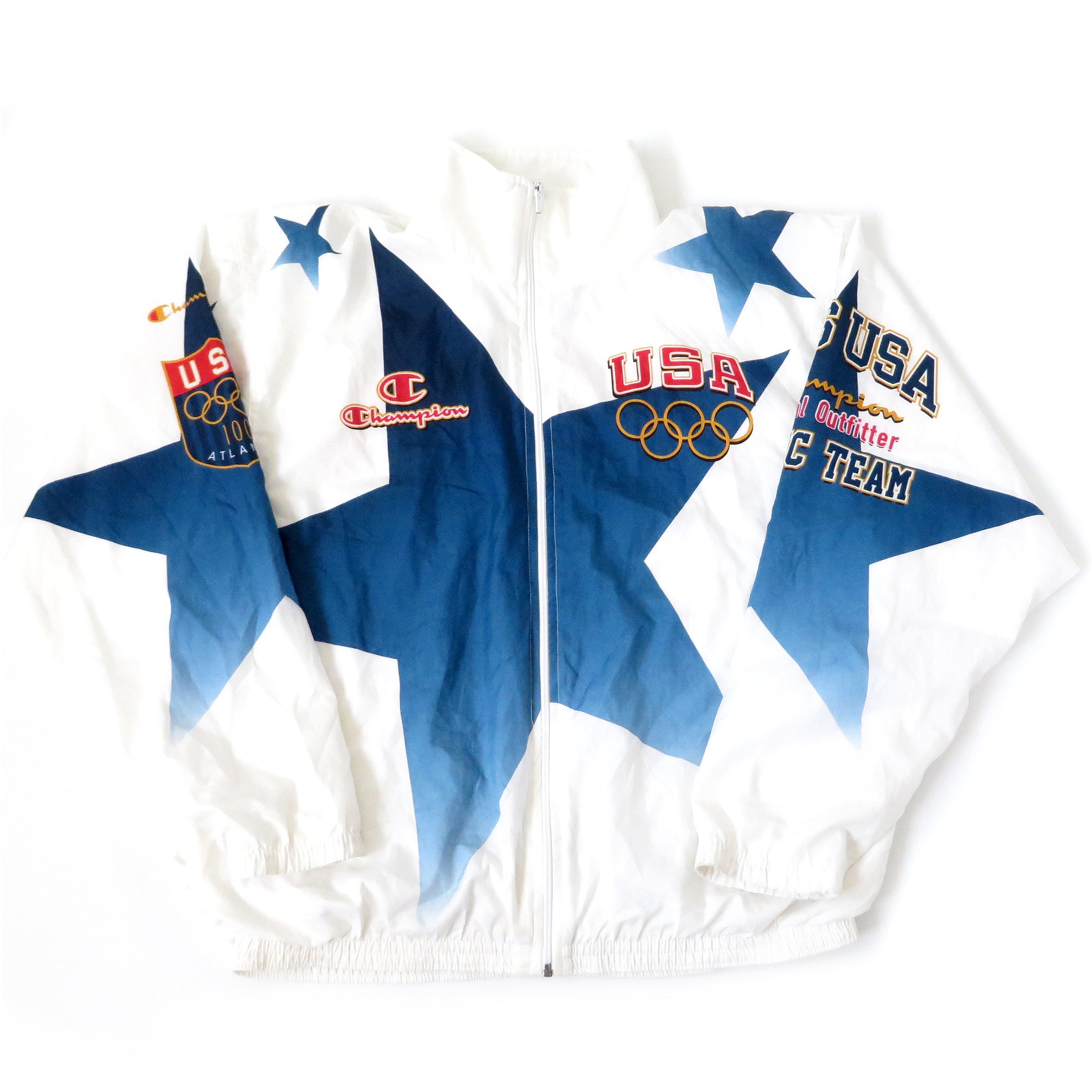 Vintage 1996 Champion USA Olmypic Team Windbreaker Jacket Sz XL