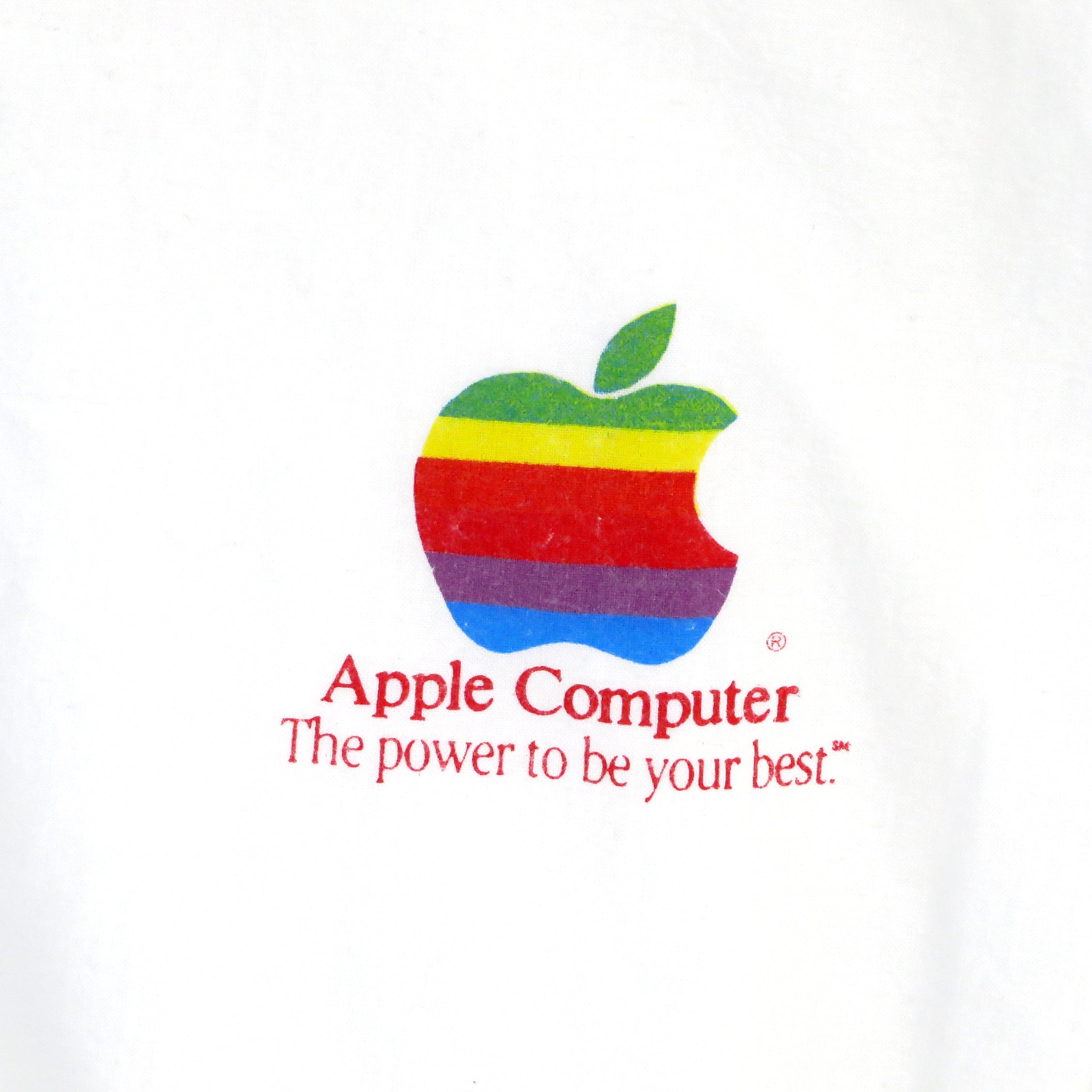 Vintage 1986 Apple Computer The Power To Be Your Best Sweatshirt Sz L