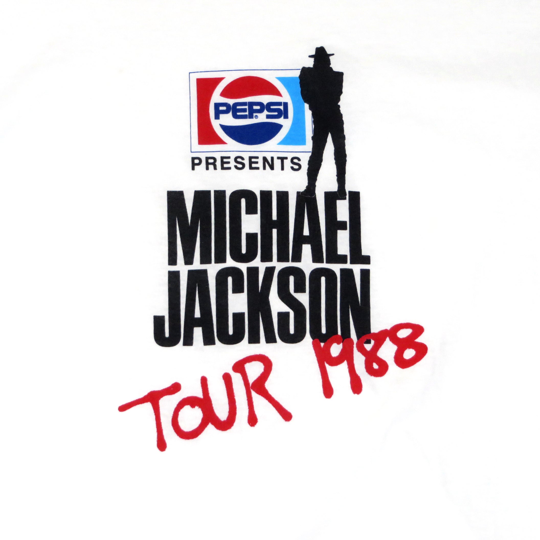 Vintage 1988 Michael Jackson Bad Tour Presented By Pepsi T-Shirt Sz XL