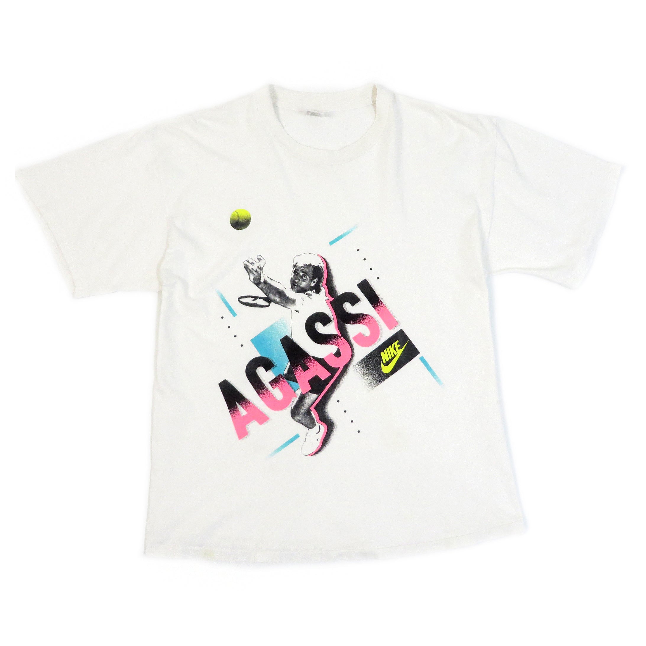 Vintage 1990's Andre Agassi Nike T-Shirt Sz XL