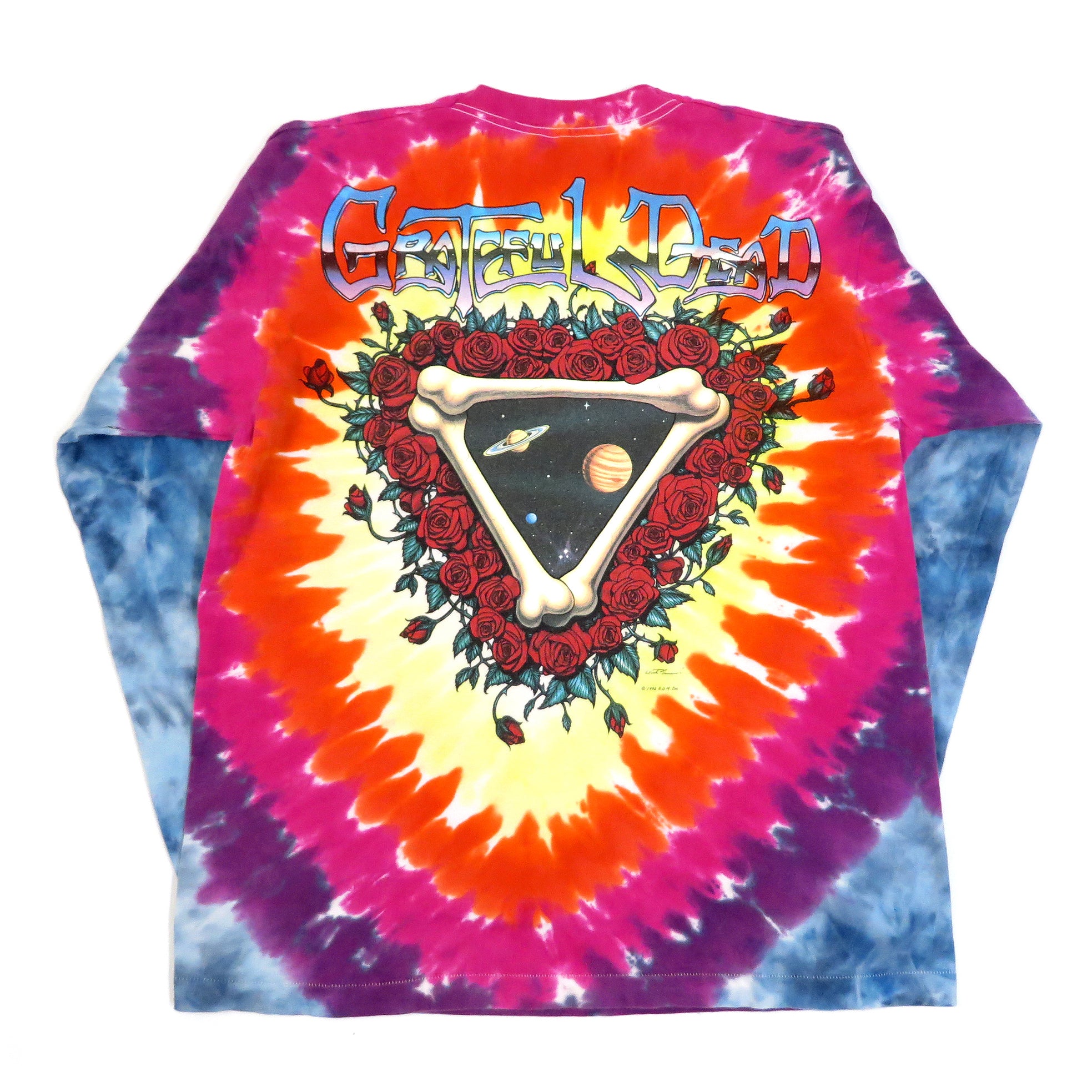 Vintage 1992 Grateful Dead Steal Your Face Space Long Sleeve T-Shirt Sz XL