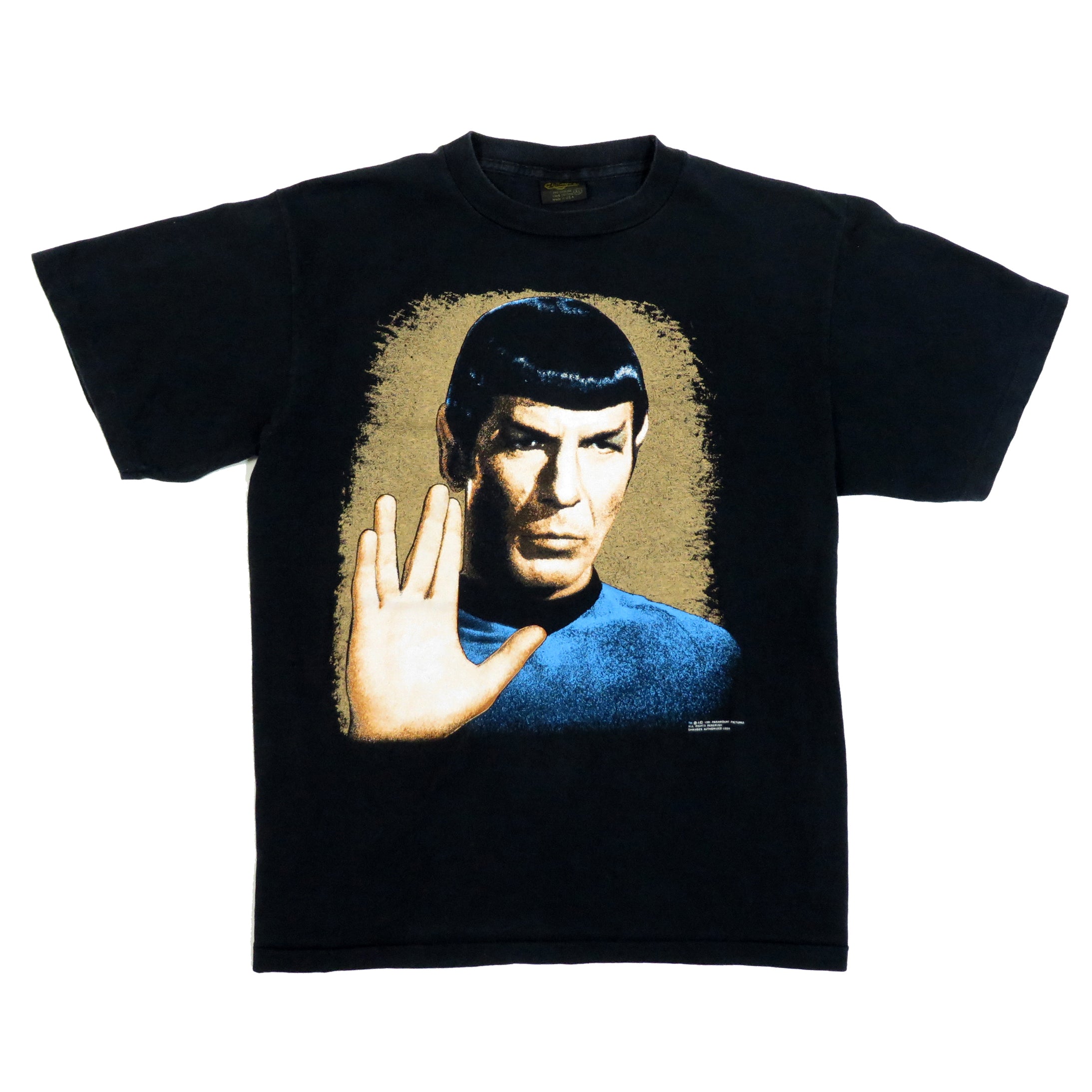 Vintage 1991 Star Trek Spok Live Long And Prosper T-Shirt Sz XL