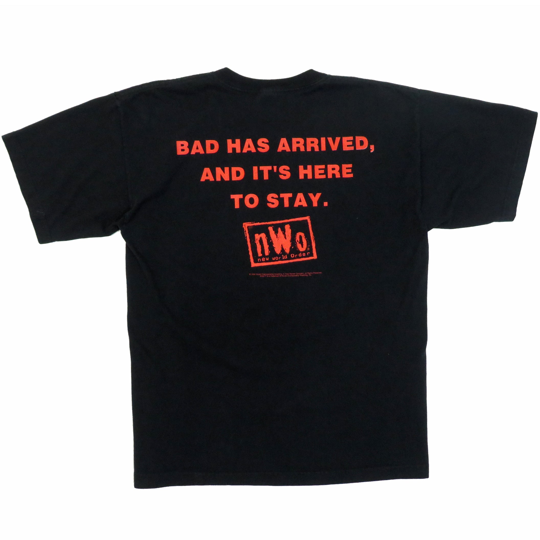 Vintage 1990's New World Order NWO Bad Has Arrived T-Shirt Sz XL