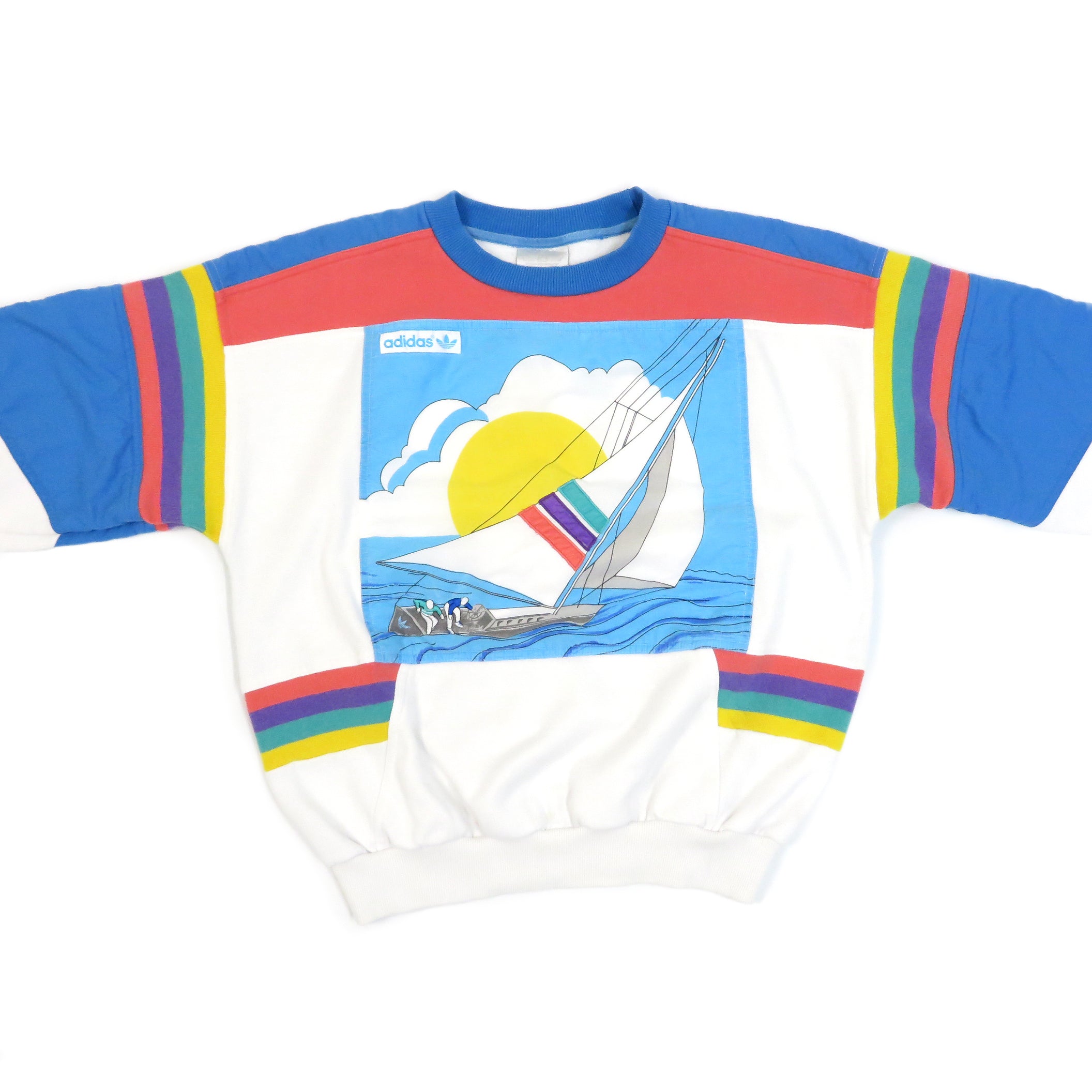 Vintage Adidas Regatta Sailing Crewneck Sweatshirt Sz M