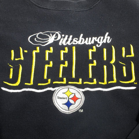 Pittsburgh Steelers Logo Athletic Crewneck Sweatshirt Sz L