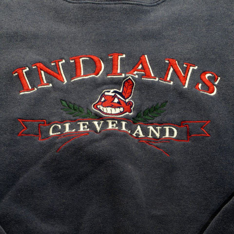 Cleveland Indians Starter Crewneck Sweatshirt Sz L