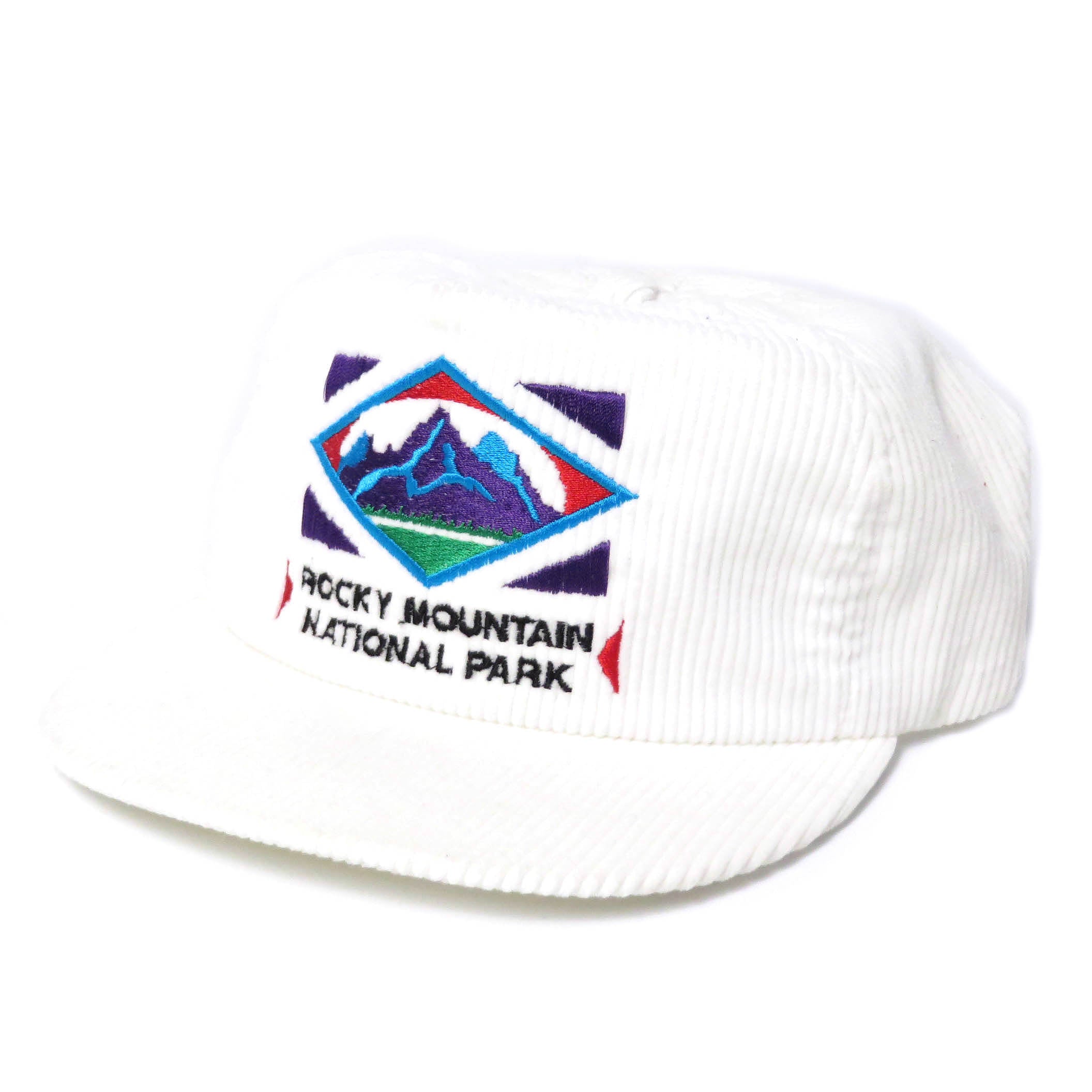 Vintage Rocky Mountain National Park Corduroy Snapback Hat