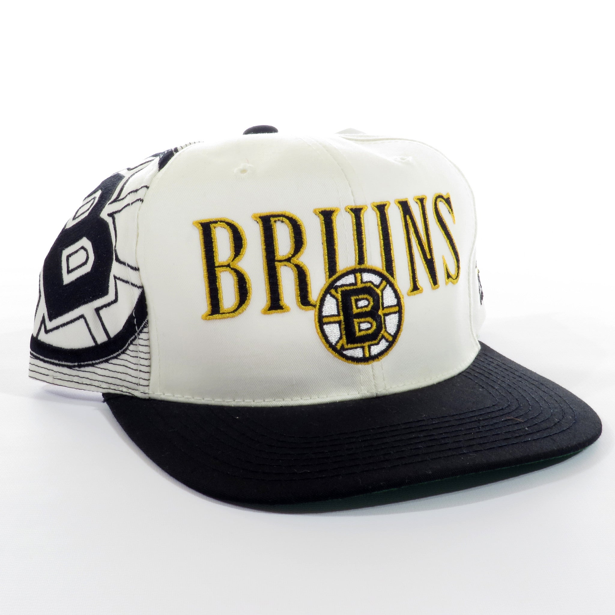 NWOT Vintage Boston Bruins Sports Specialties Plain Logo SnapBack Cap Hat  NHL