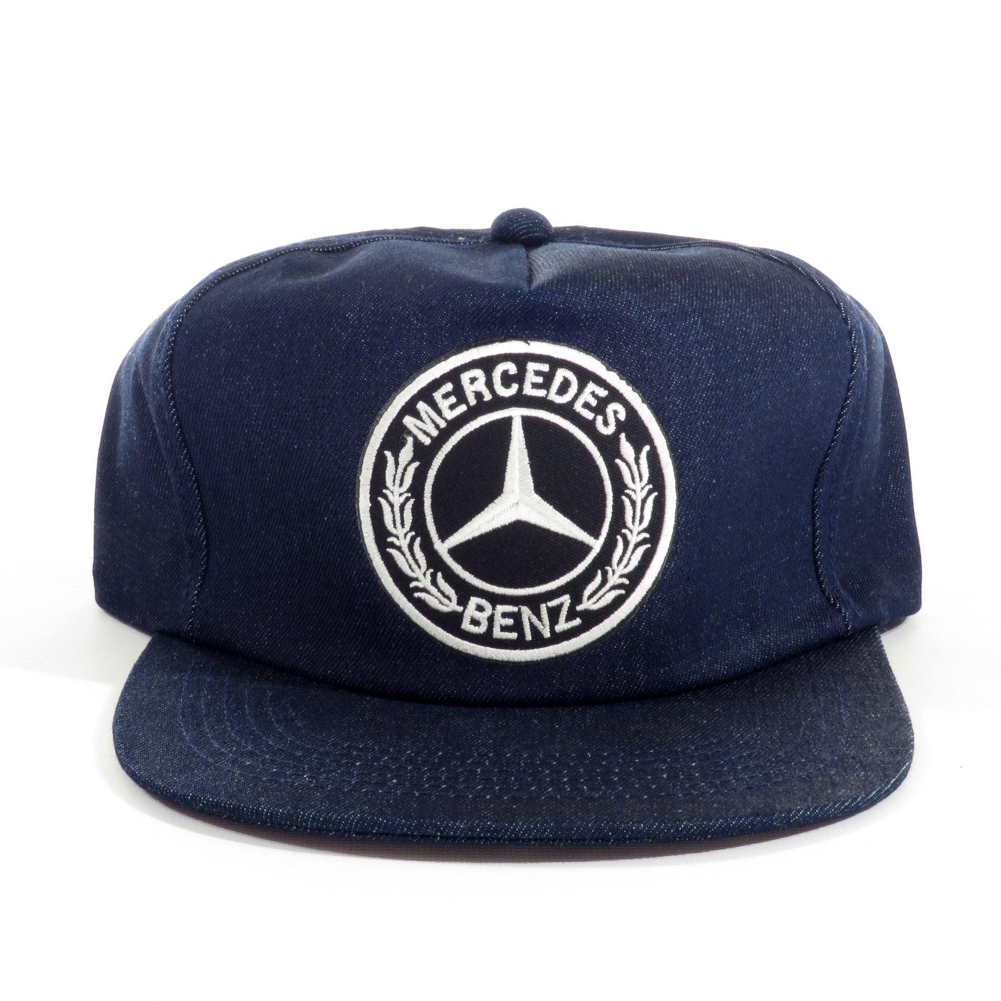 Mercedes Benz Raw Denim Snapback Hat
