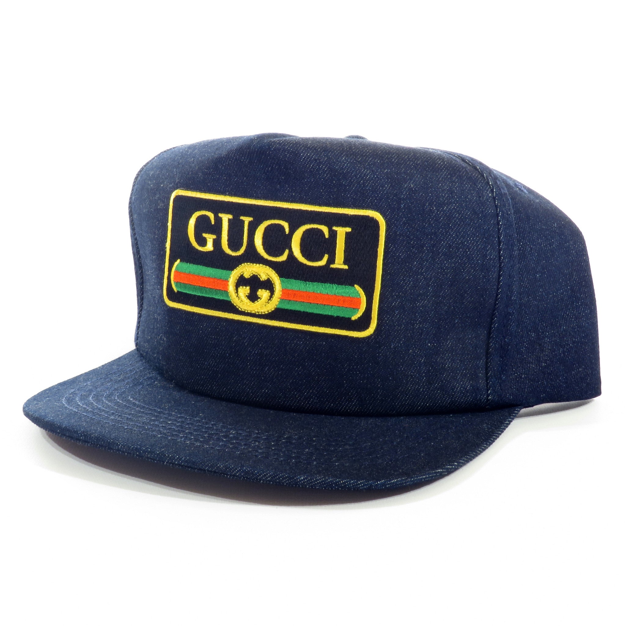 Gucci Rolls Royce Raw Denim Snapback Hat