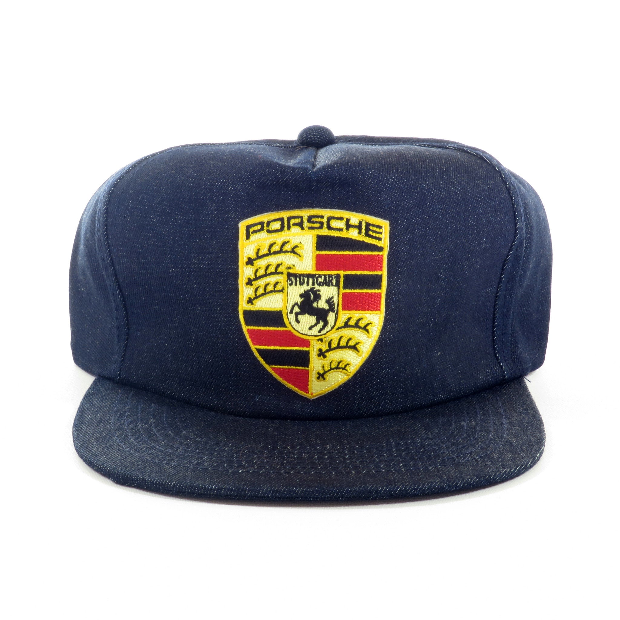 Porsche Raw Denim Snapback Hat