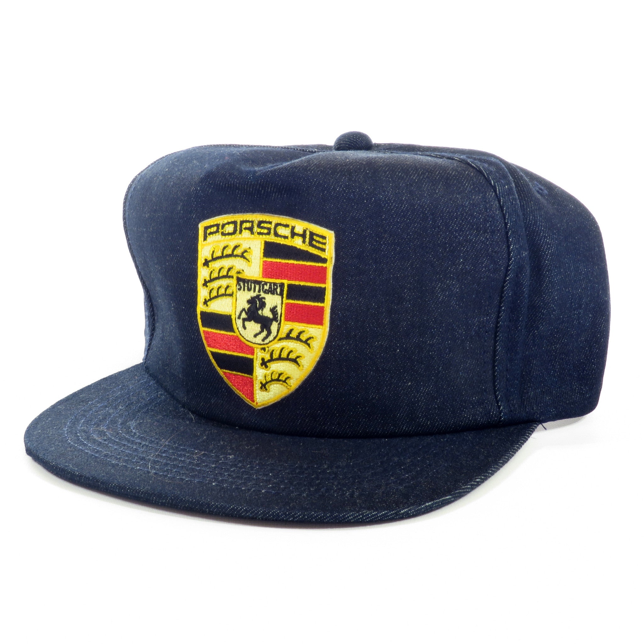 Porsche Raw Denim Snapback Hat