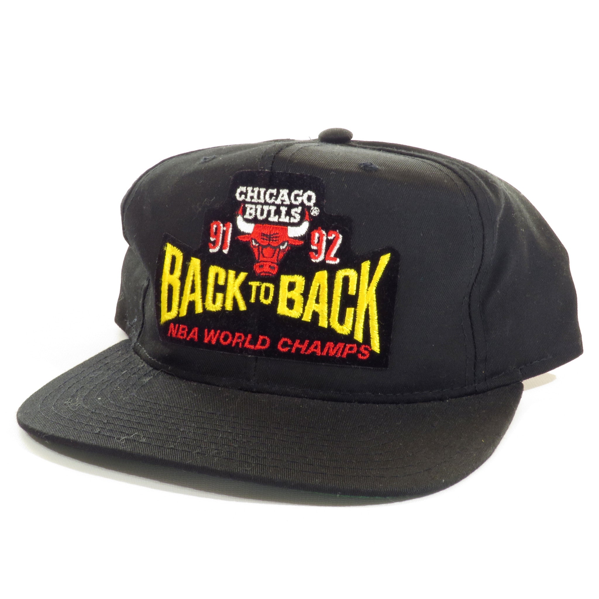 Chicago Bulls 91 92 Back to Back NBA World Champions Snapback Hat – Snap  Goes My Cap