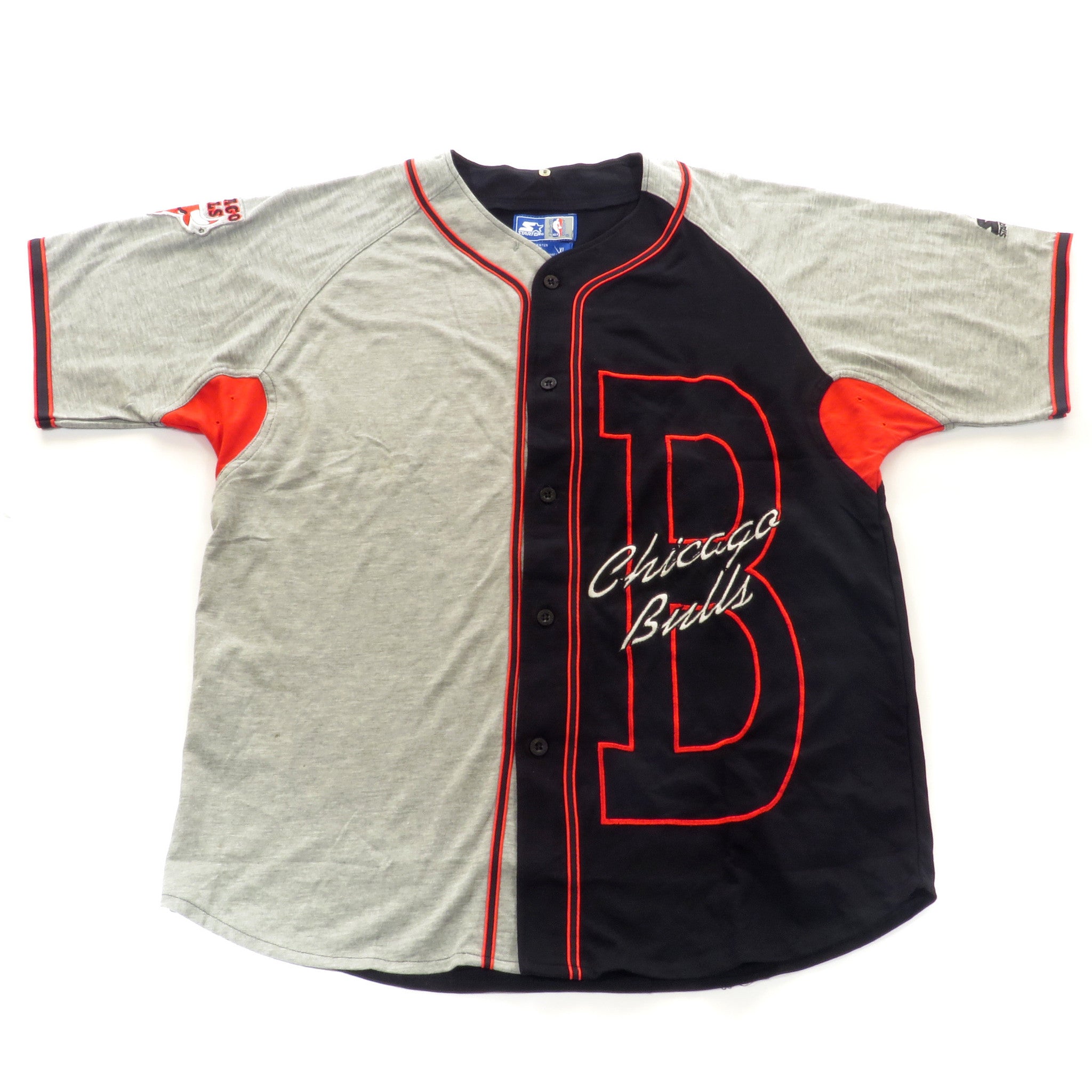 Deadstock Starter Chicago Bulls Baseball Jersey Sz XL – Snap Goes