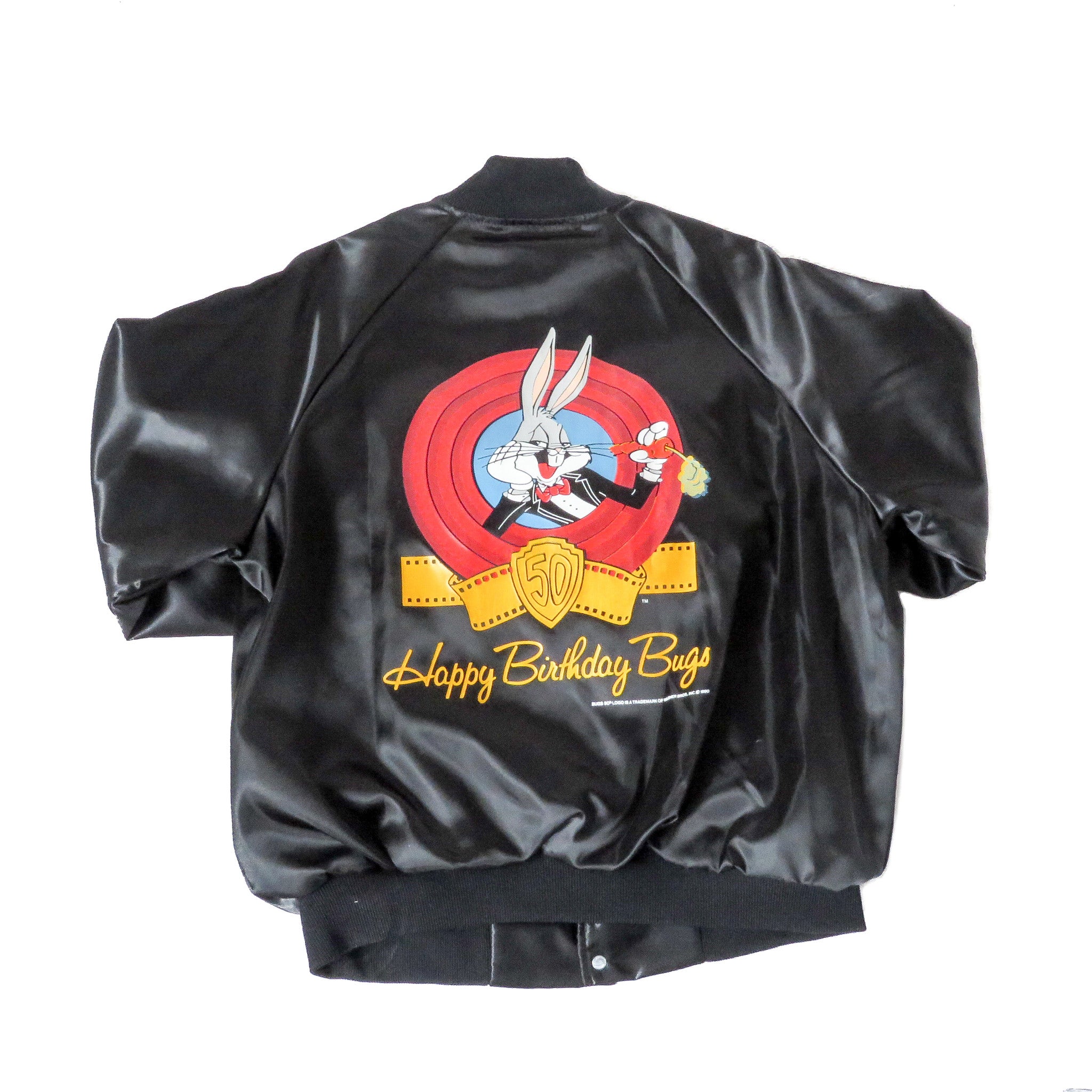 Vintage 1990 Bugs Bunny Chalk Line Jacket Sz XL