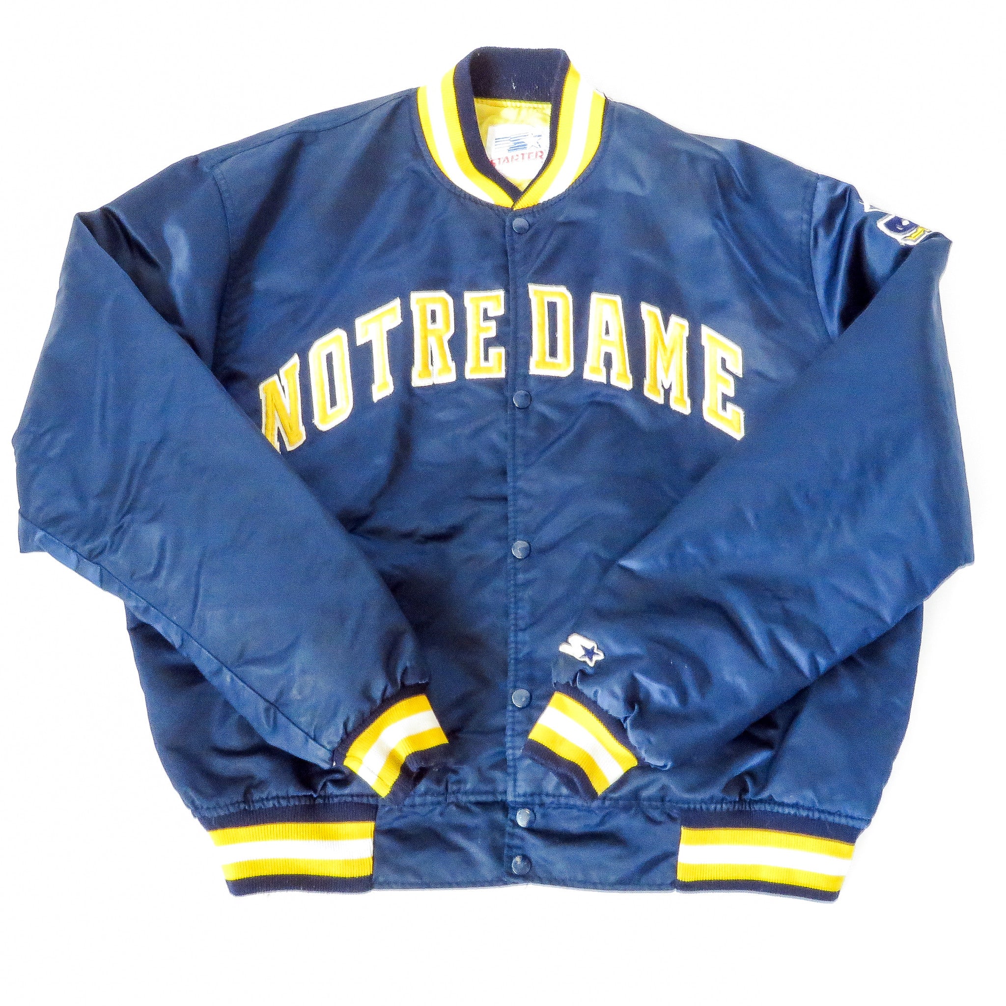 Vintage Notre Dame Starter Jacket Sz 2XL