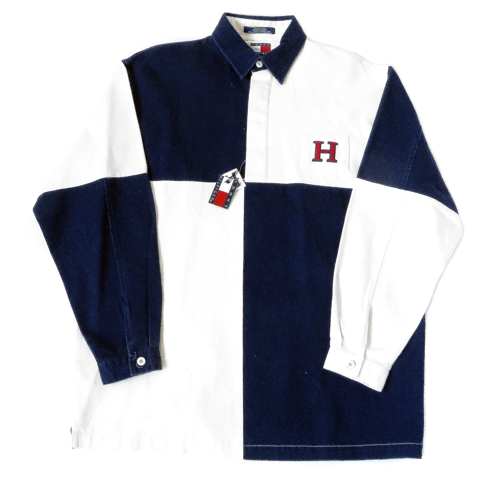Vintage Deadstock Tommy Hilfiger Rugby Shirt Sz M