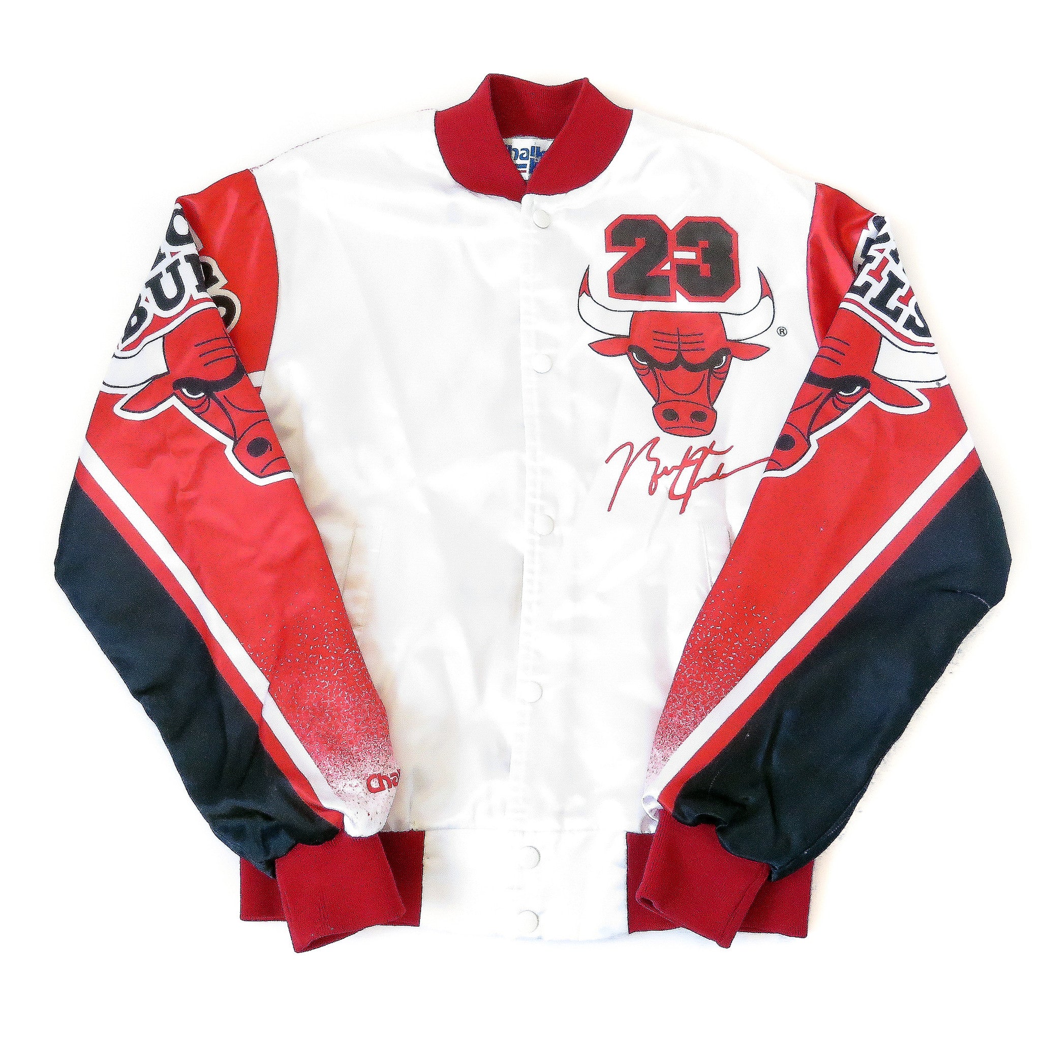 Vintage NBA Chicago Bulls Michael Jordan Chalk Line Jacket Sz Small Rare!