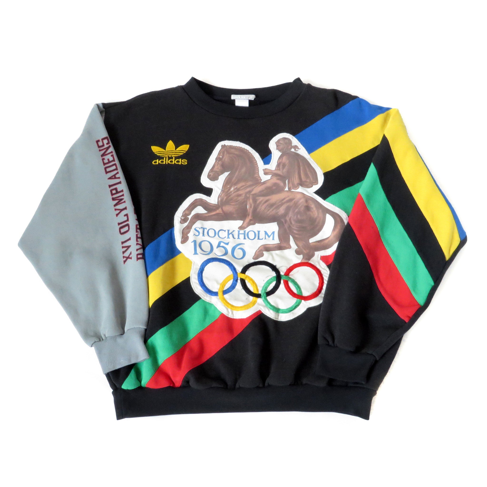 Puerto Th Superficial Vintage Adidas Stockholm Olympics Crewneck Sweatshirt Sz L – Snap Goes My  Cap