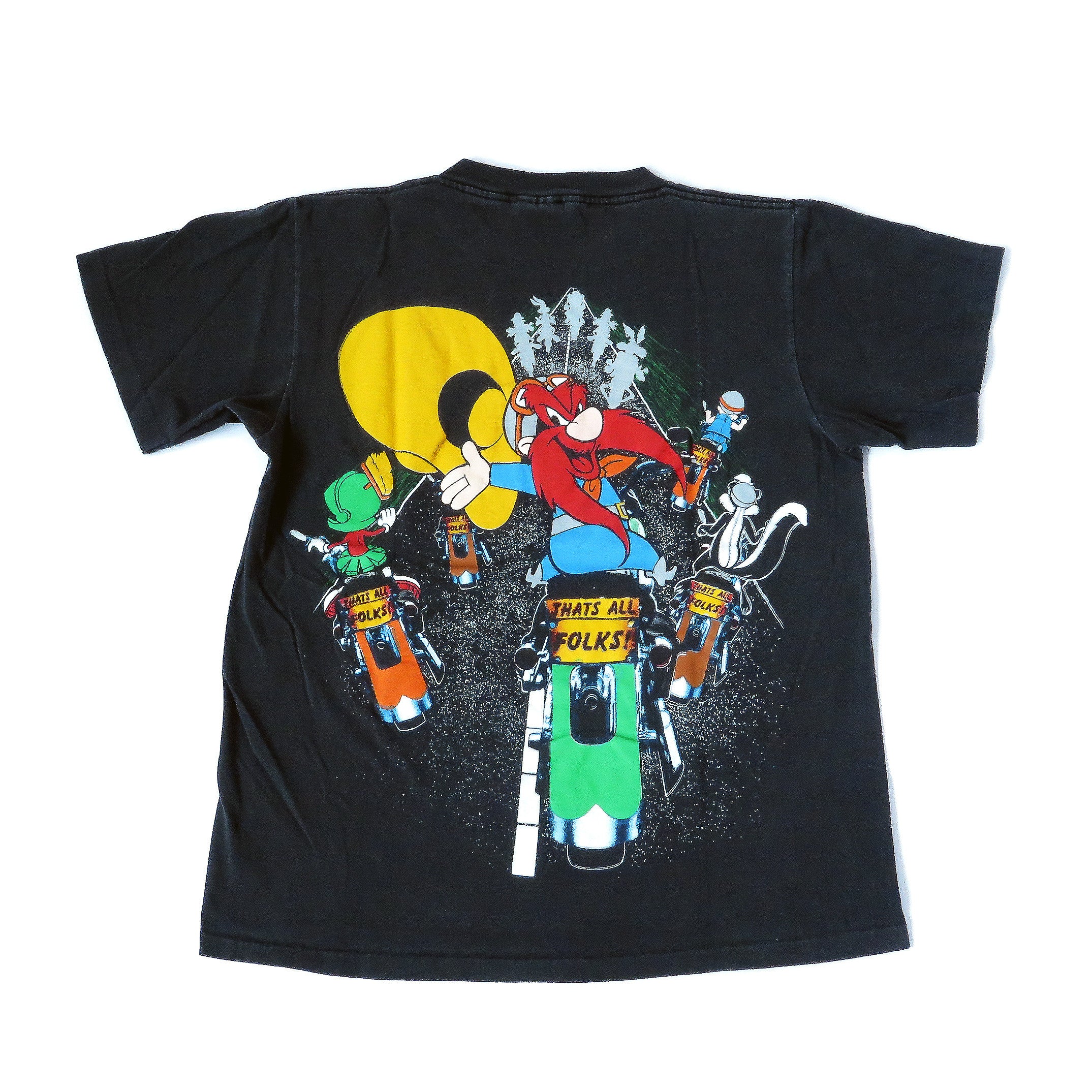 Vintage Looney Tunes Biker Gang T-Shirt Sz L