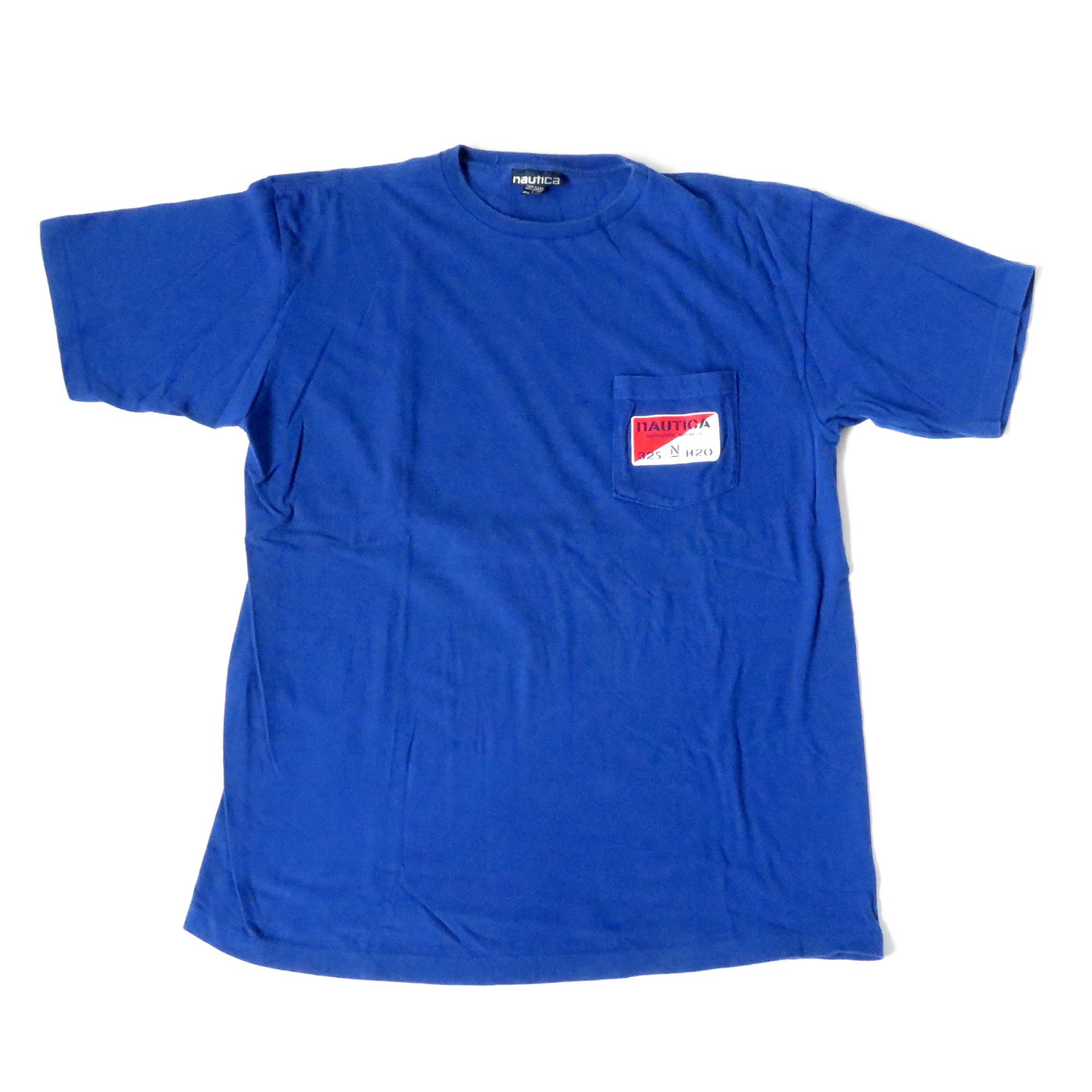 Vintage Nautica Summer Sports Pocket T-Shirt Sz L
