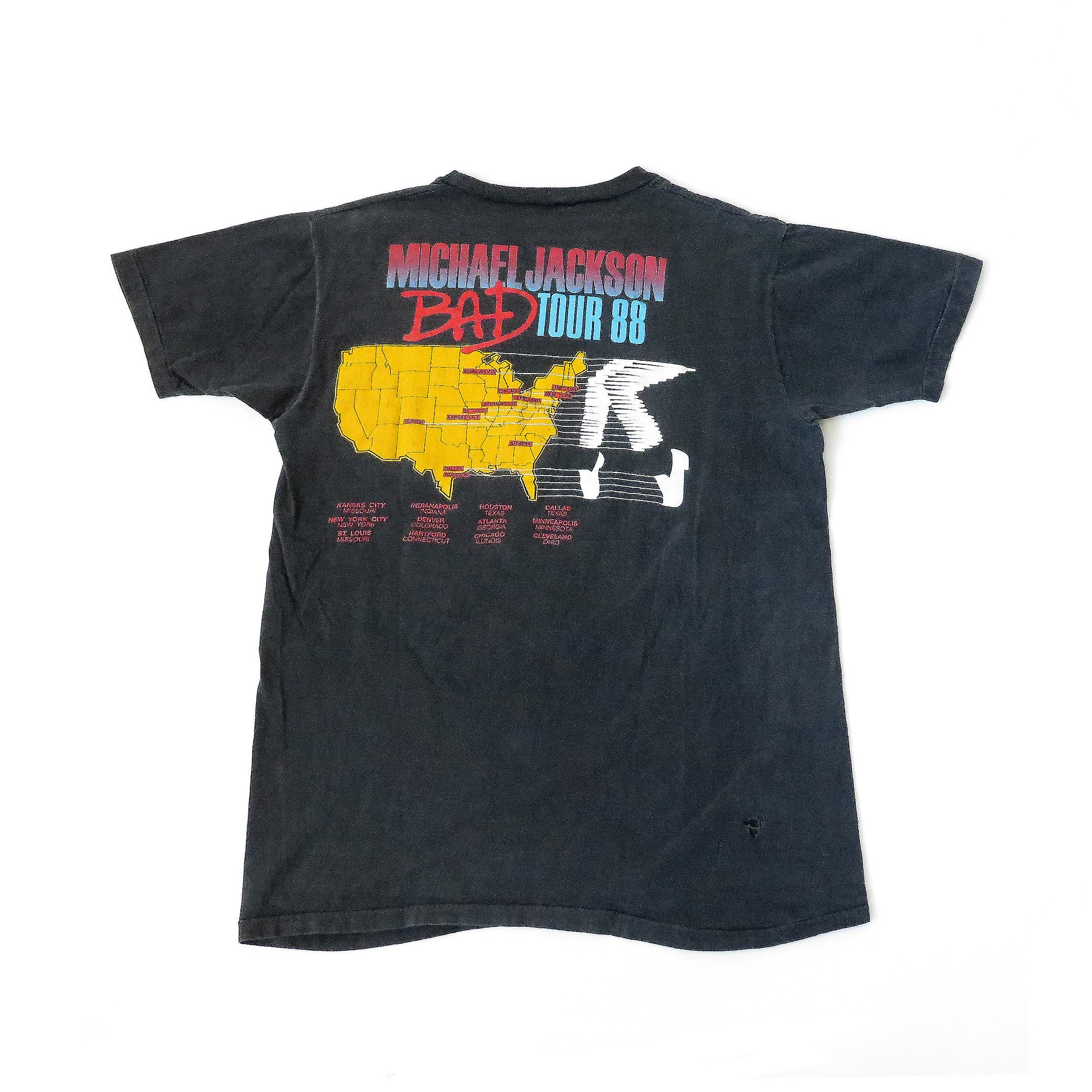 Vintage Michael Jackson 1988 USA Bad Tour T-Shirt Sz XL