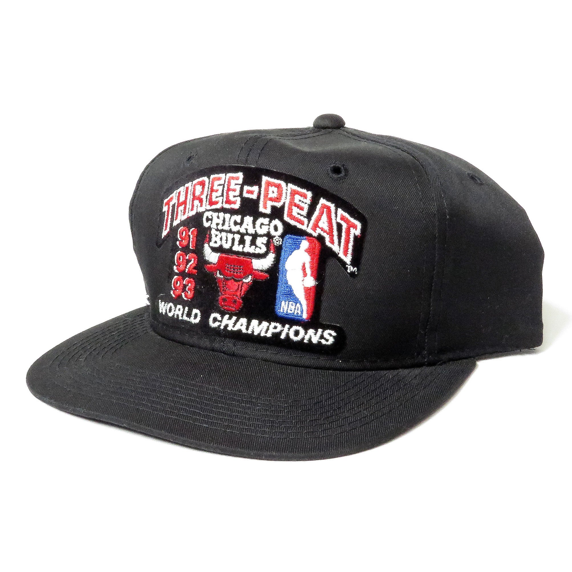 NEW Vintage Rare Chicago Bulls NBA Basketball 3 Peat Champions Hat