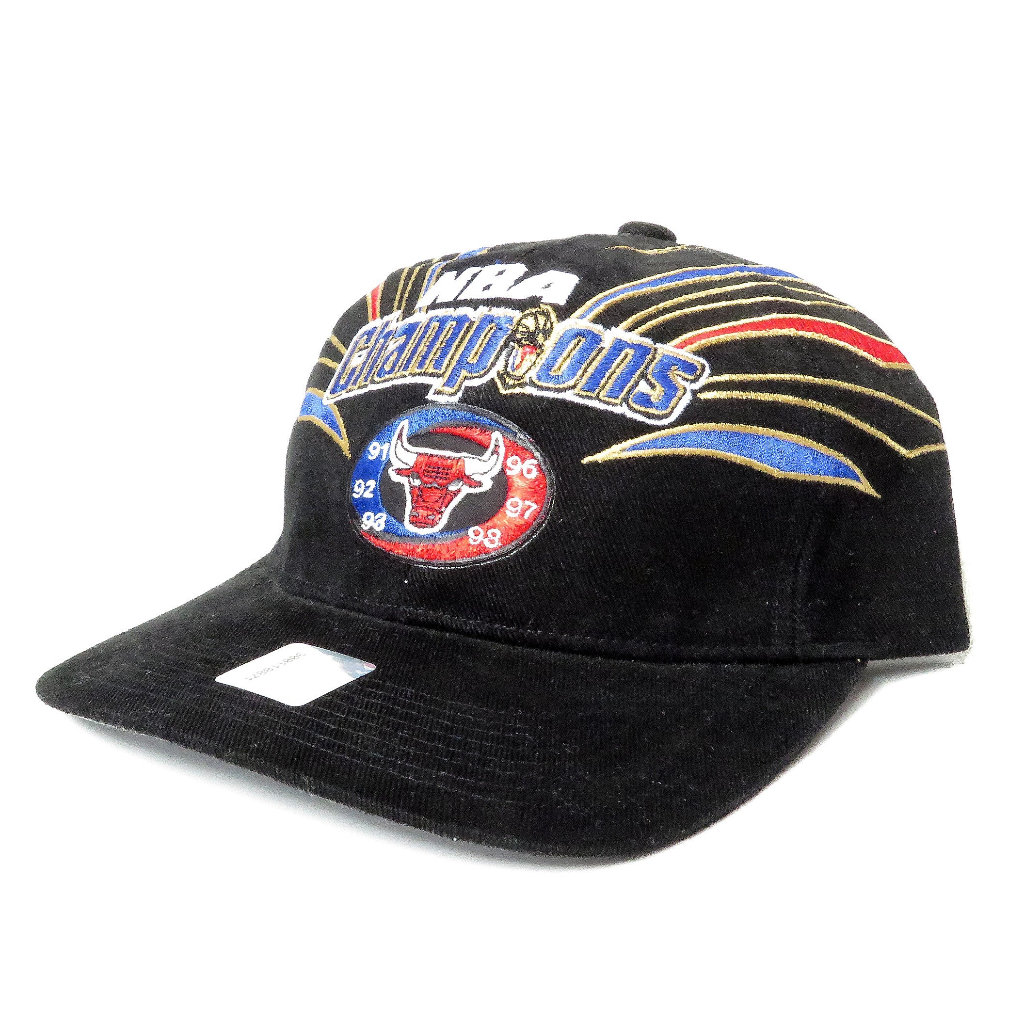 Vintage STARTER Chicago Bulls NBA CHAMPIONS 91 92 93 96 97 98 Strapback Hat  Cap