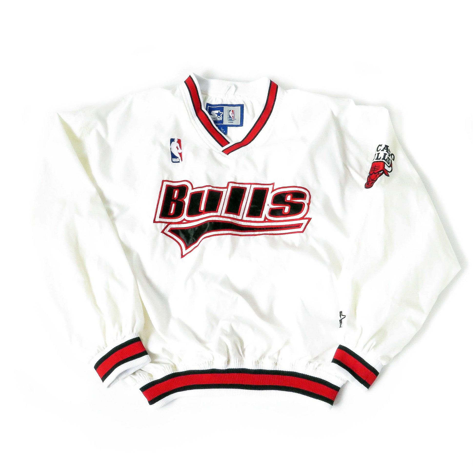Vintage Chicago Bulls Starter Pullover Jacket Sz L