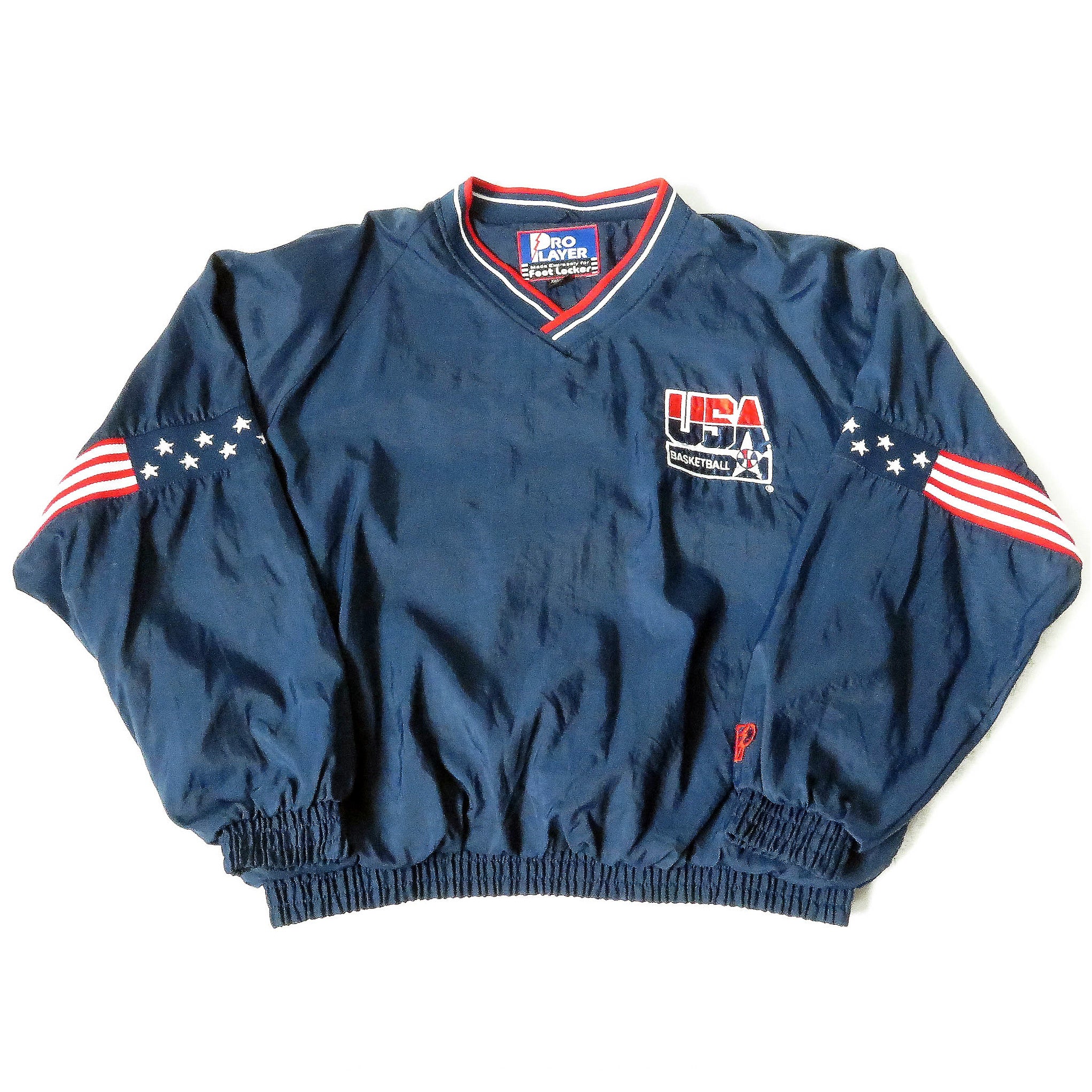Vintage USA Basketball Pro Player Pullover Jacket Sz 2XL