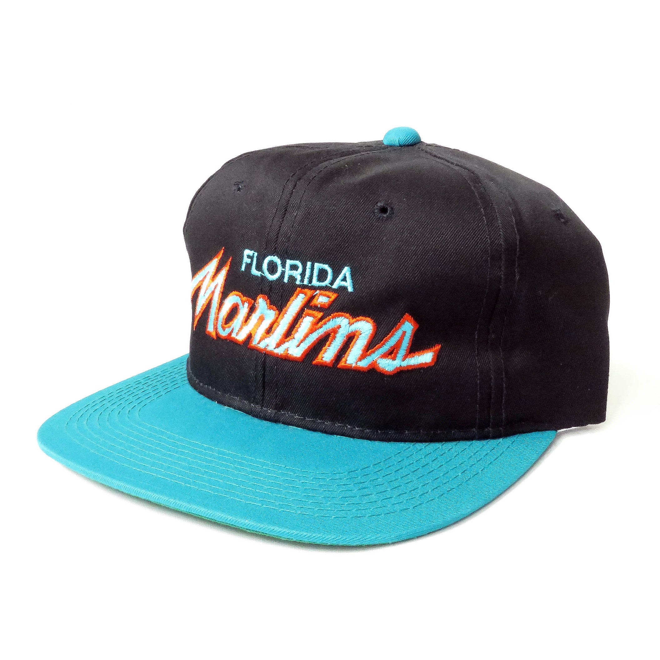 Vintage Florida Marlins Sports Specialties Script Snapback Hat