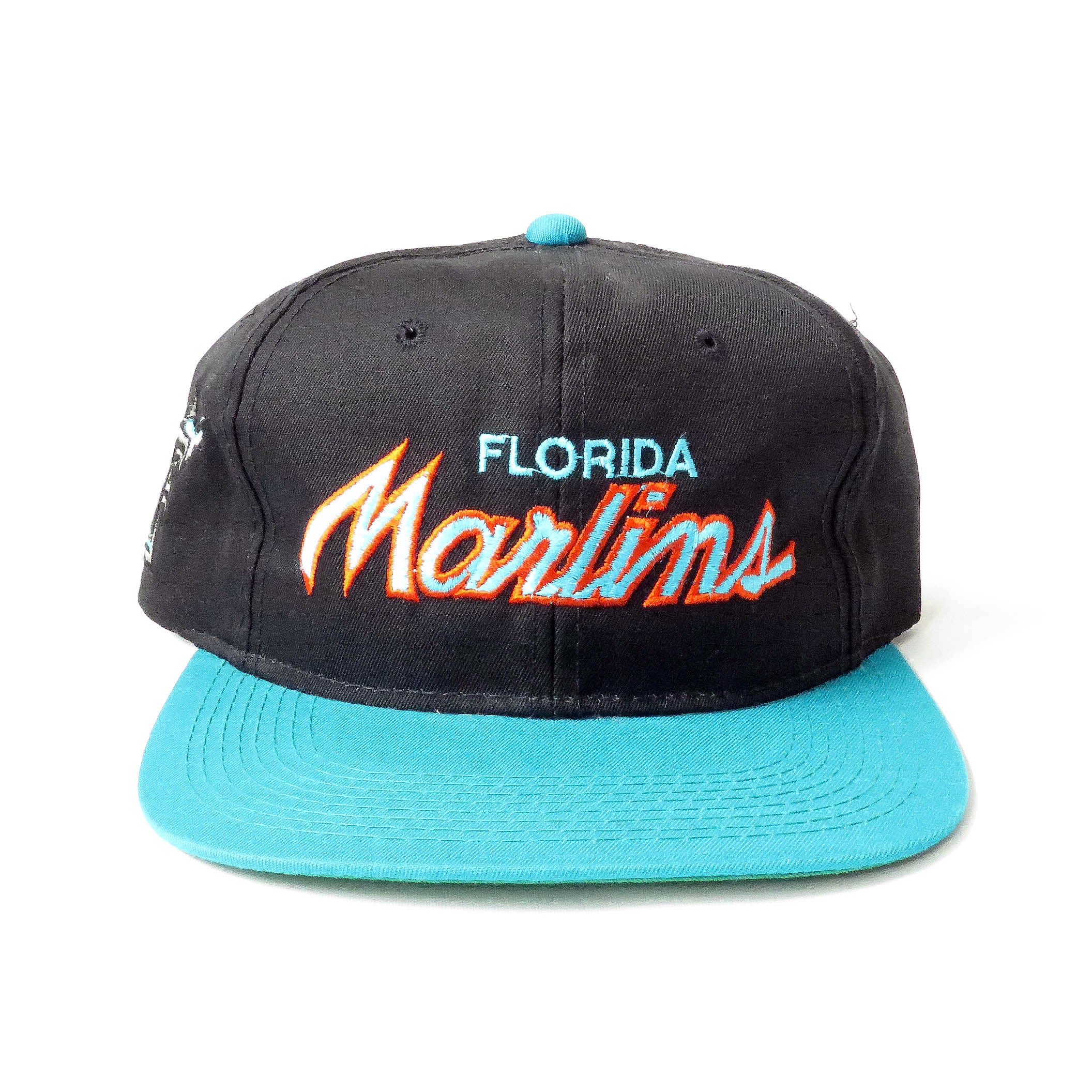 Vintage Florida Marlins Sports Specialties Script Snapback Hat
