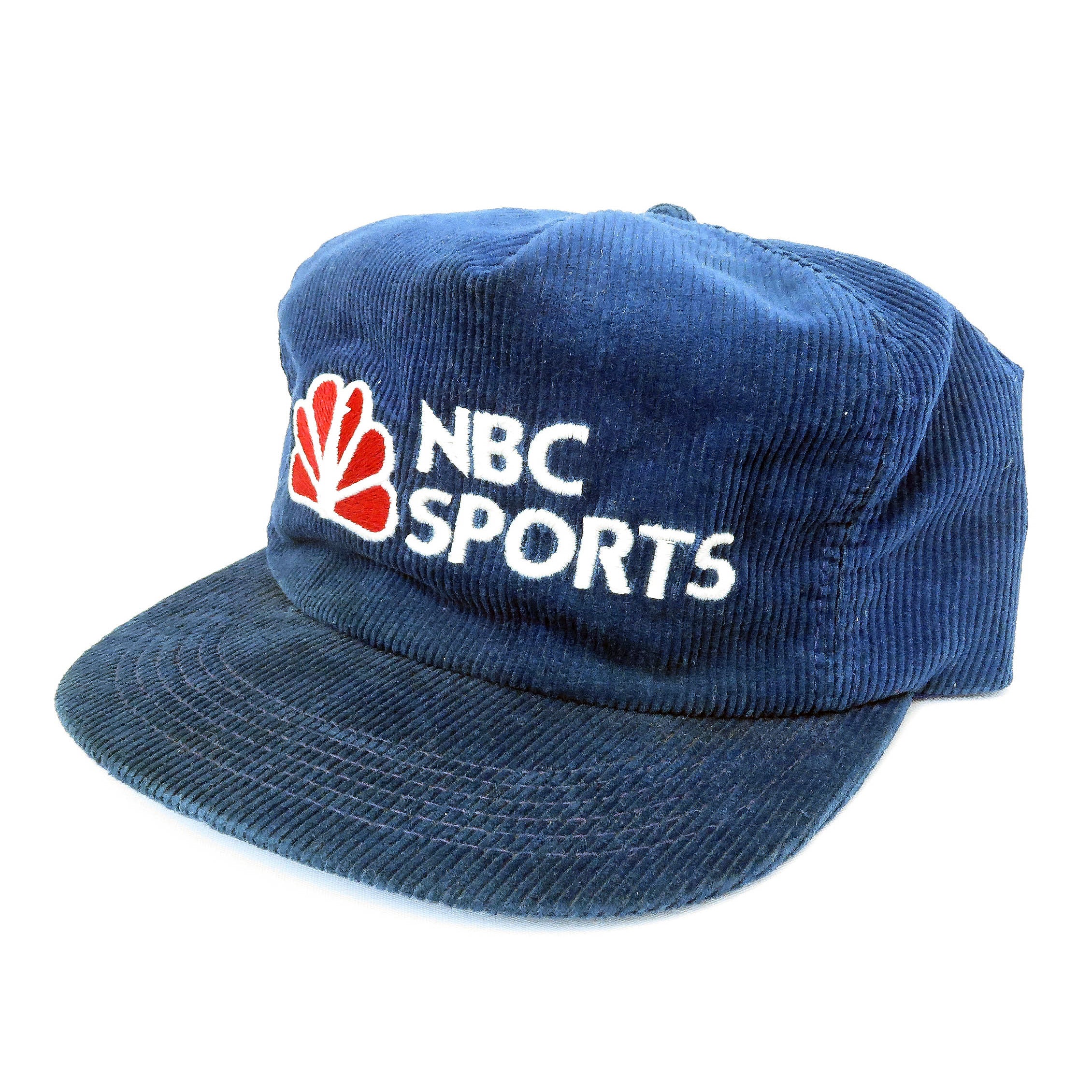 Vintage NBC Sports Corduroy Snapback Hat