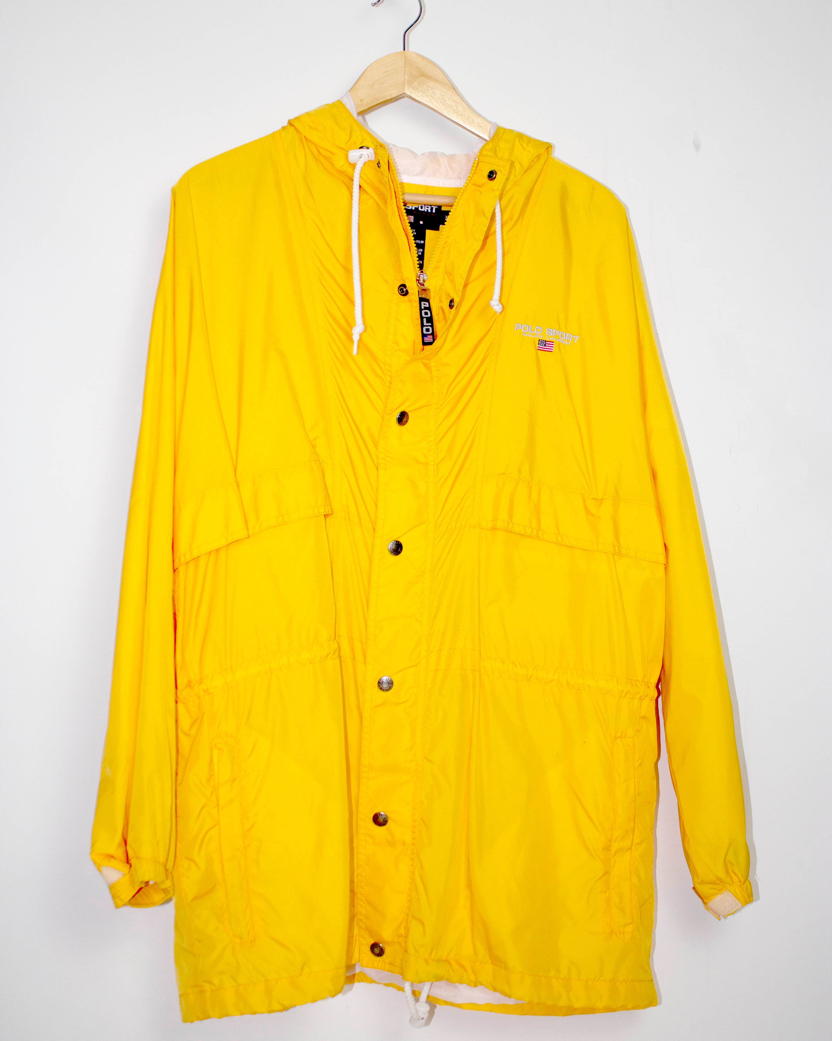 Vintage Ralph Lauren Polo Sport Hooded Windbreaker Jacket Sz M