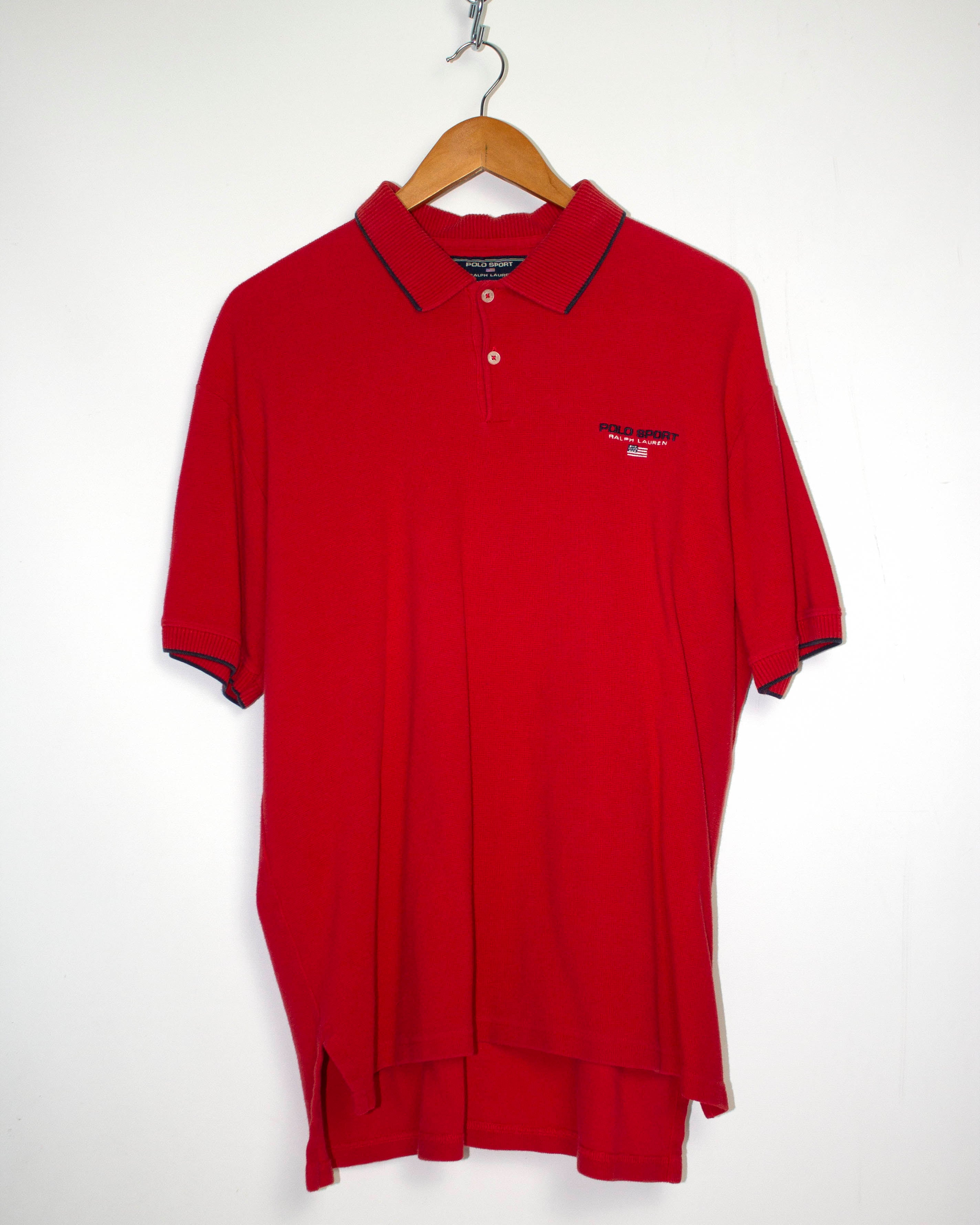 Vintage Ralph Lauren Polo Sport Collared Shirt Sz L