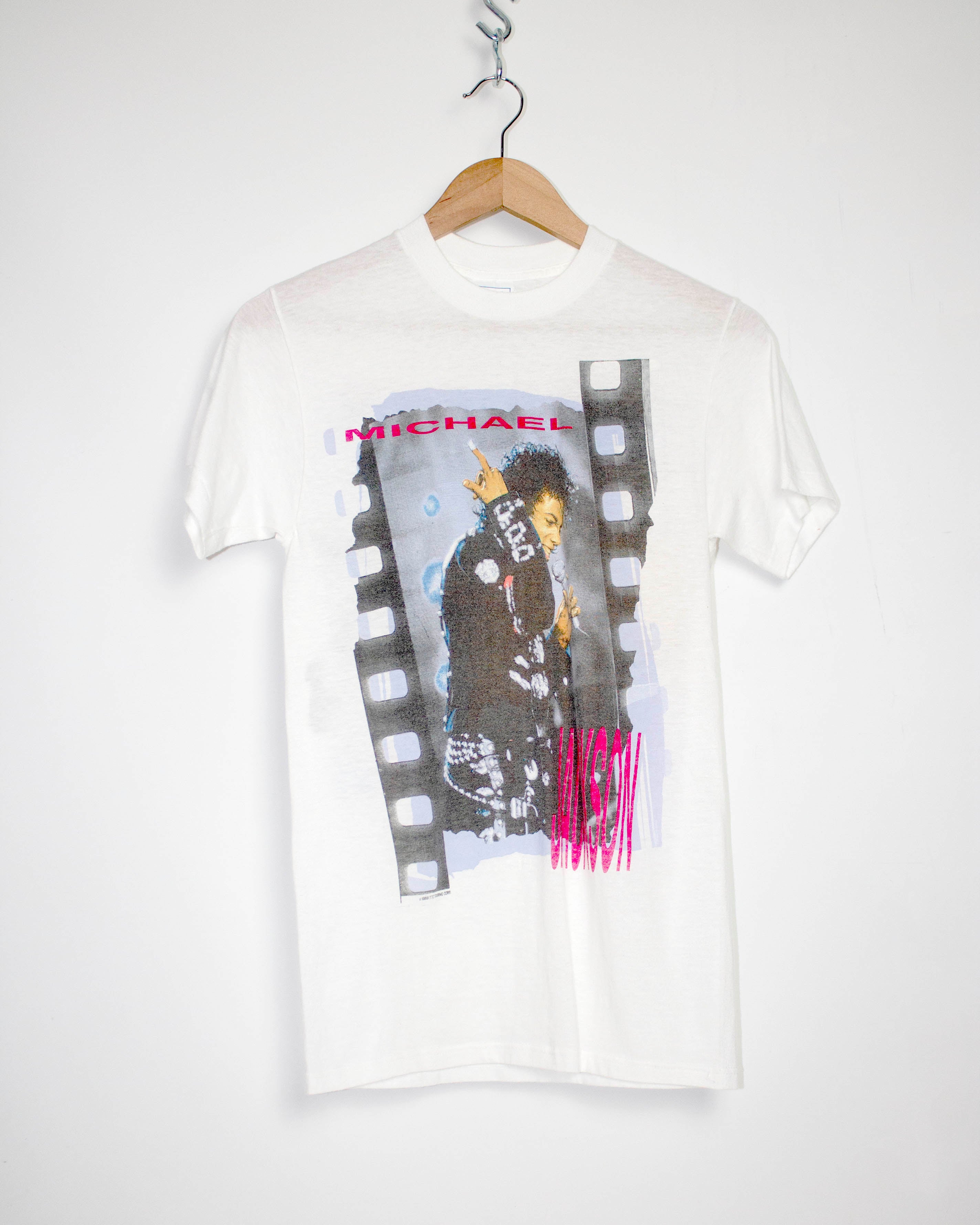 Vintage 1988 Michael Jackson US Bad Tour T-Shirt Sz M