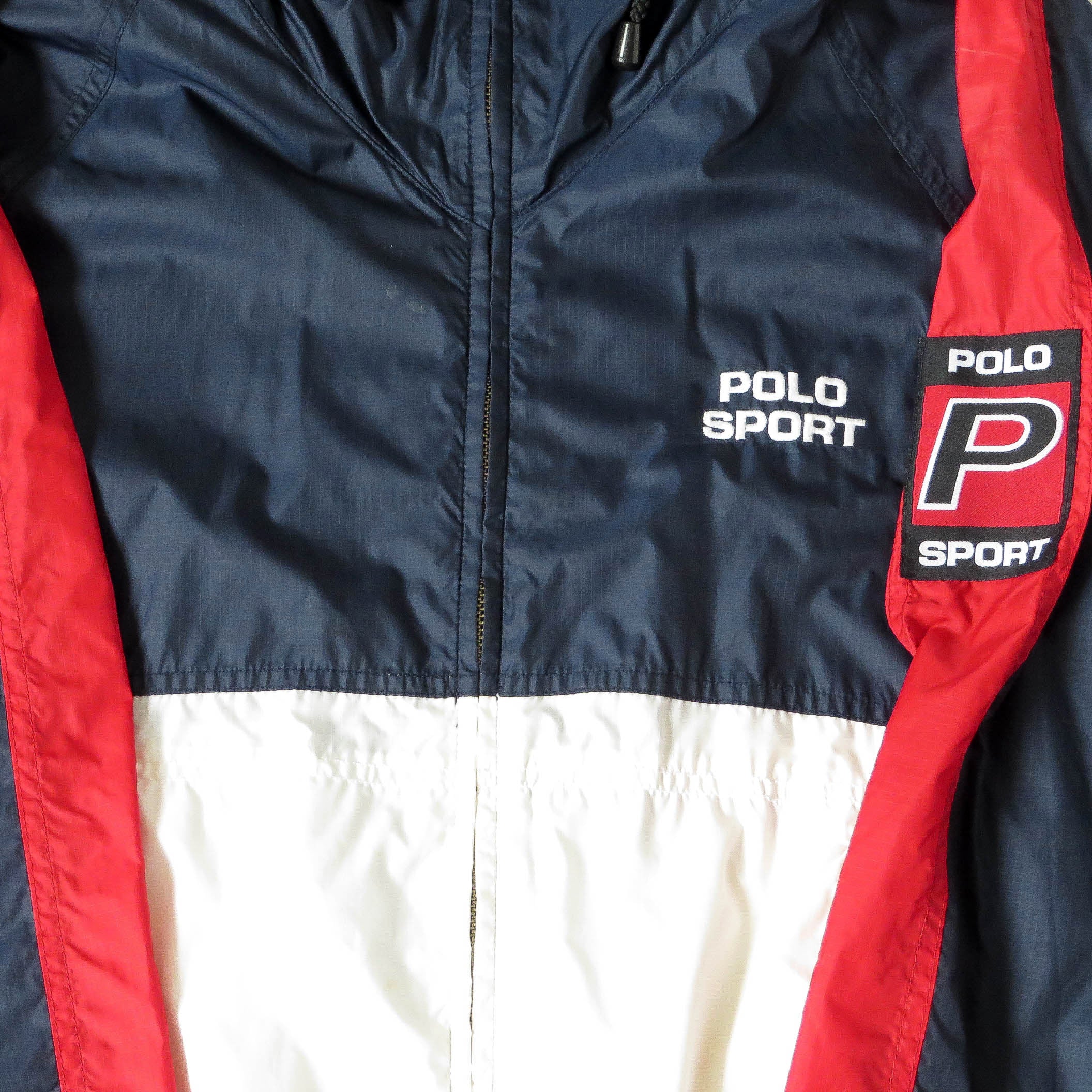 Vintage Ralph Lauren Polo Sport Hooded Windbreaker Jacket Sz S