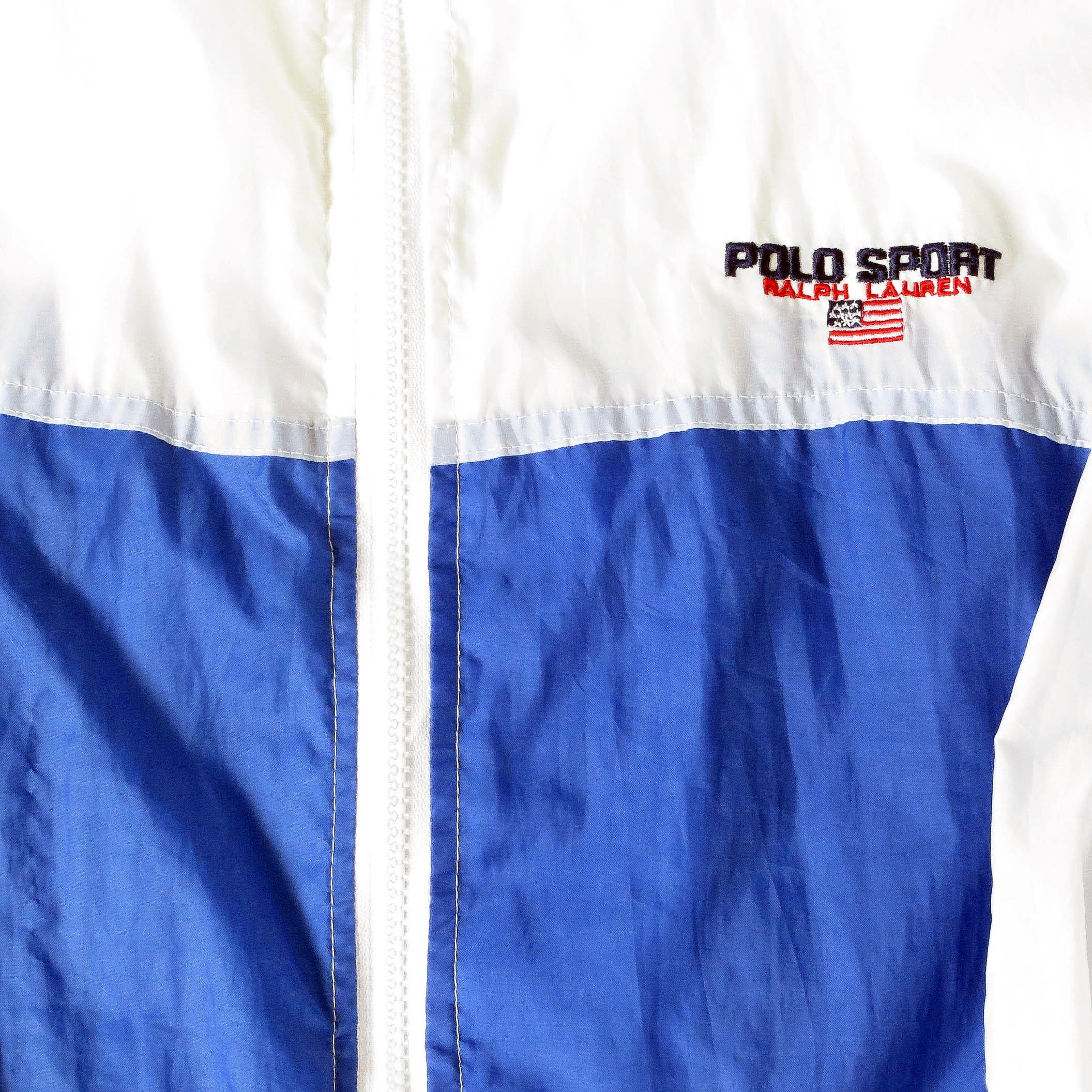 Vintage Ralph Lauren Polo Sport Hooded Windbreaker Jacket Sz L