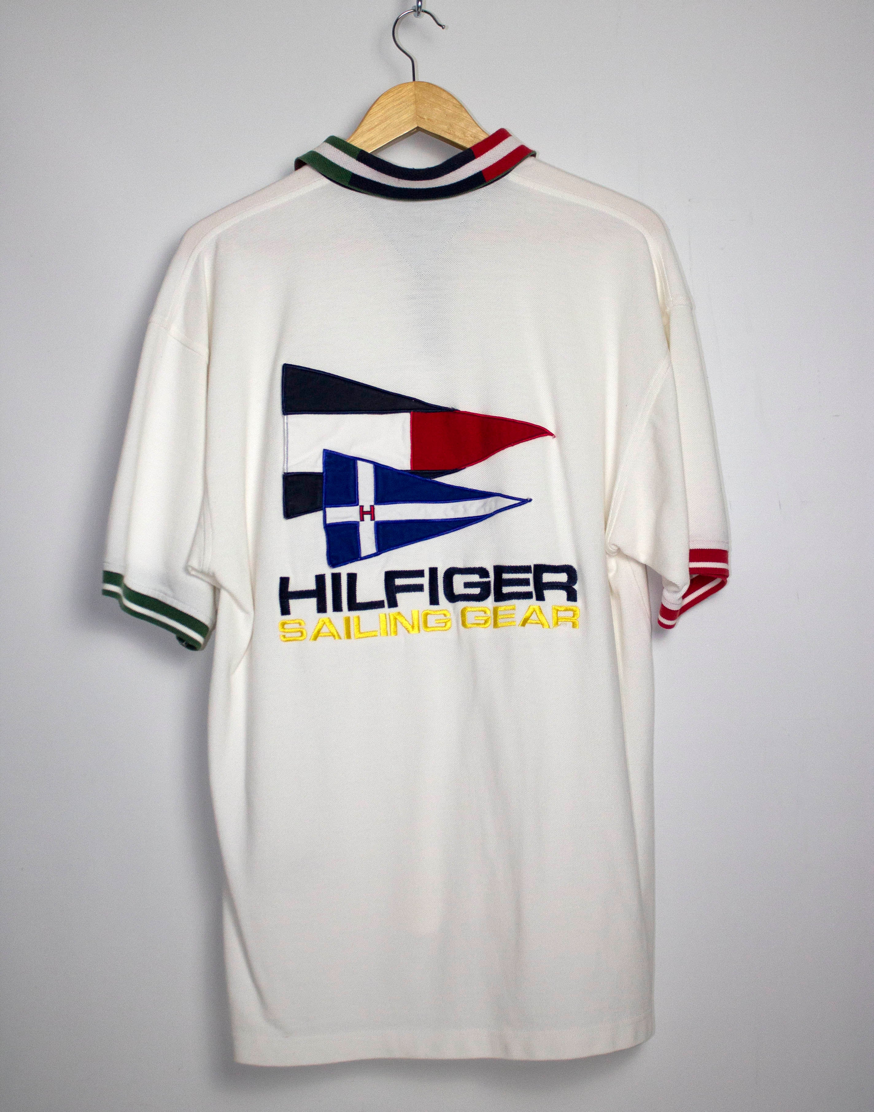 Vintage Tommy Hilfiger Sailing Gear Polo Shirt Sz L