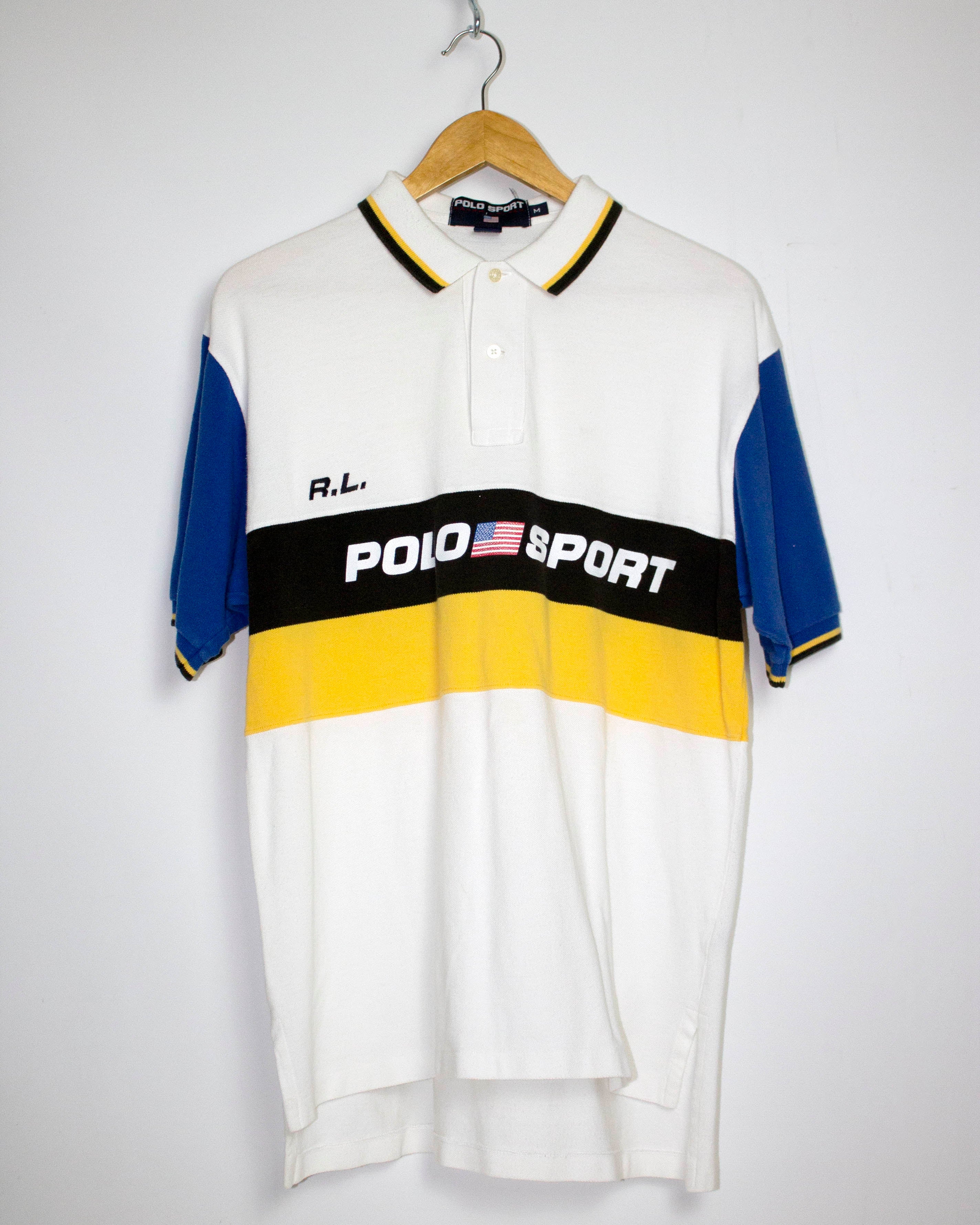 Vintage Ralph Lauren Polo Sport Collared Shirt Sz M – Snap Goes My Cap