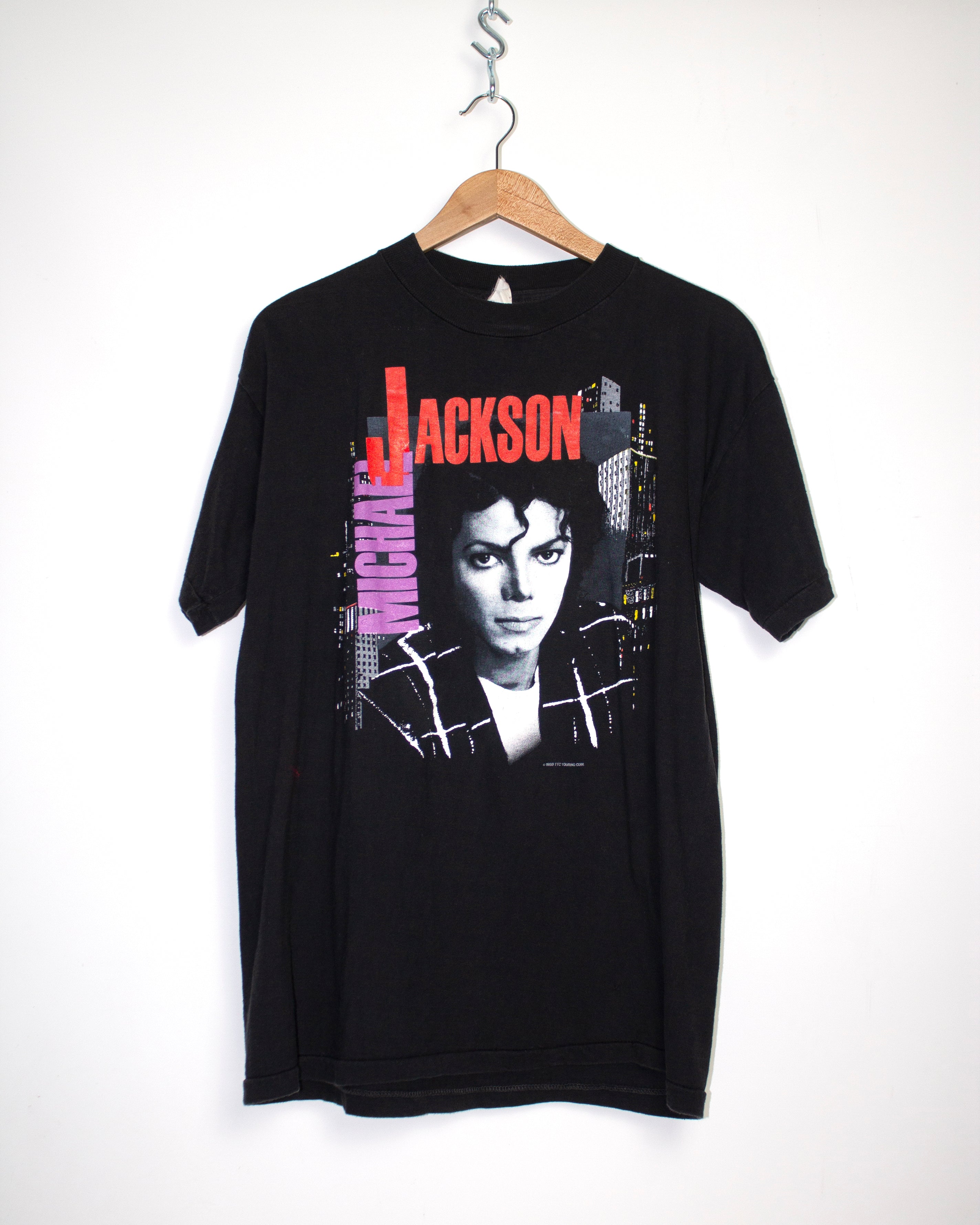 Vintage Michael Jackson Europe Bad Tour T-Shirt Sz XL