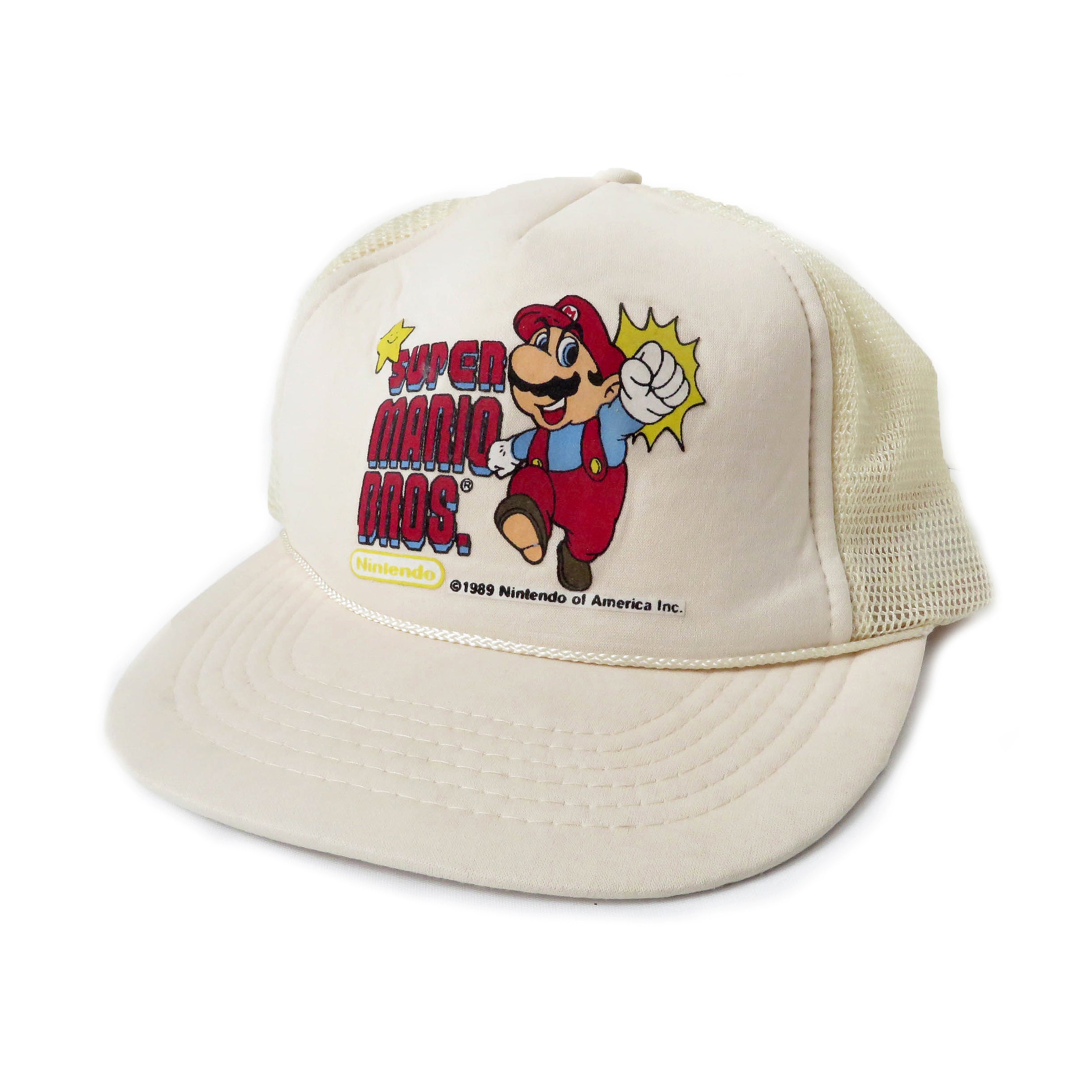 Vintage 1989 Nintendo Super Mario Bros Snapback Hat