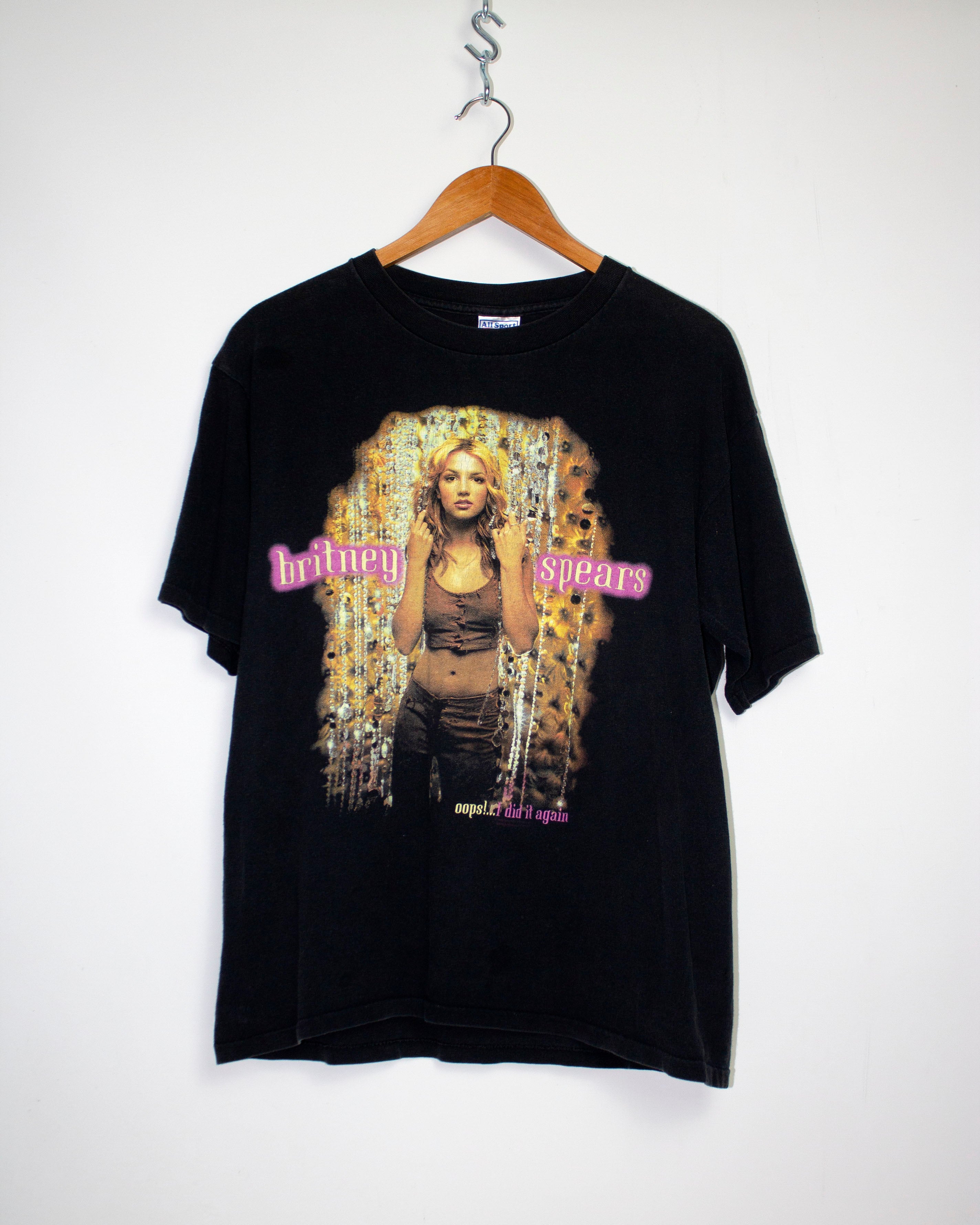 Vintage Britney Spears Oops I Did It Again Tour T-Shirt Sz L