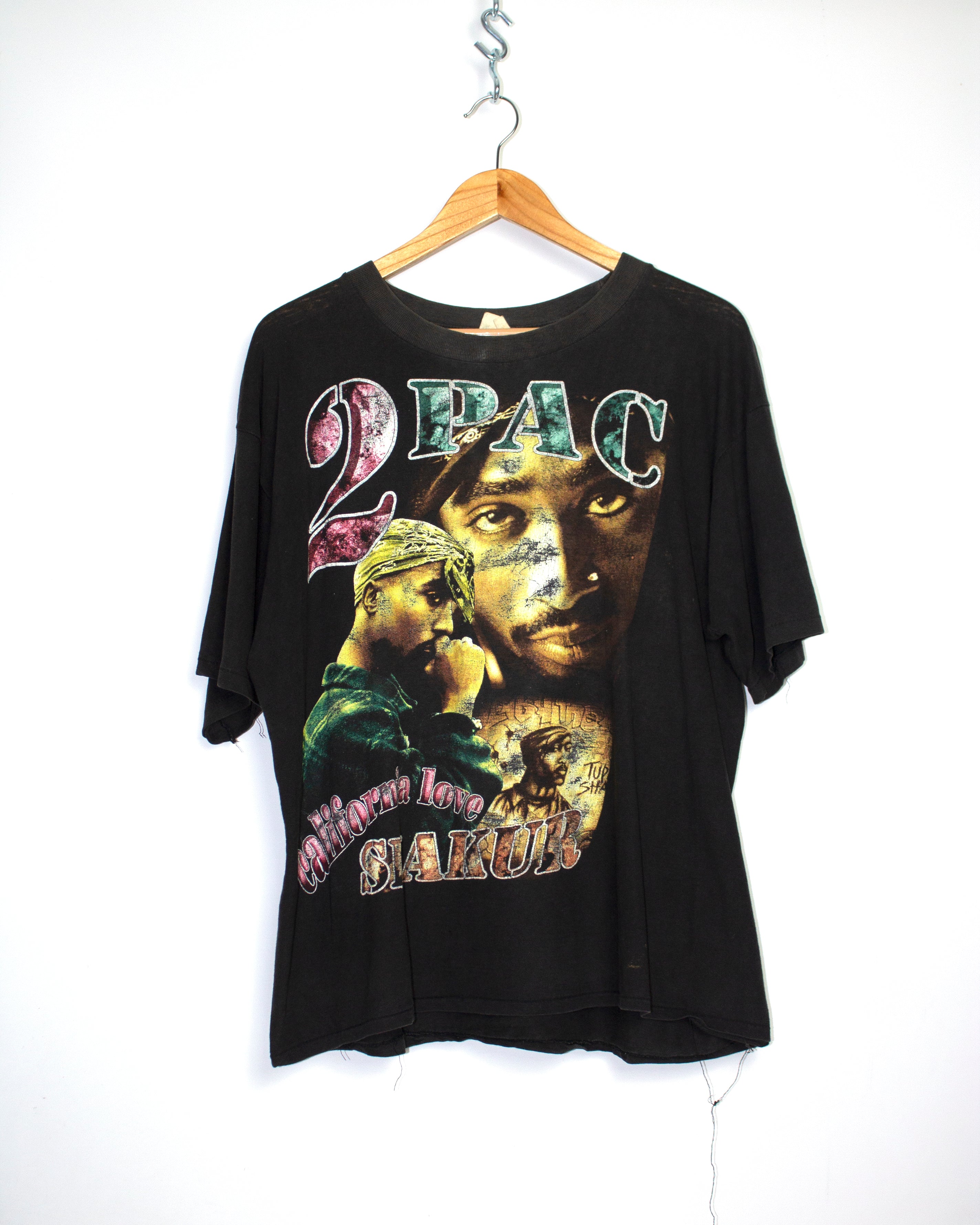 Vintage 2Pac Tupac Shakur California Love I Aint Mad At Cha T-Shirt Sz XL