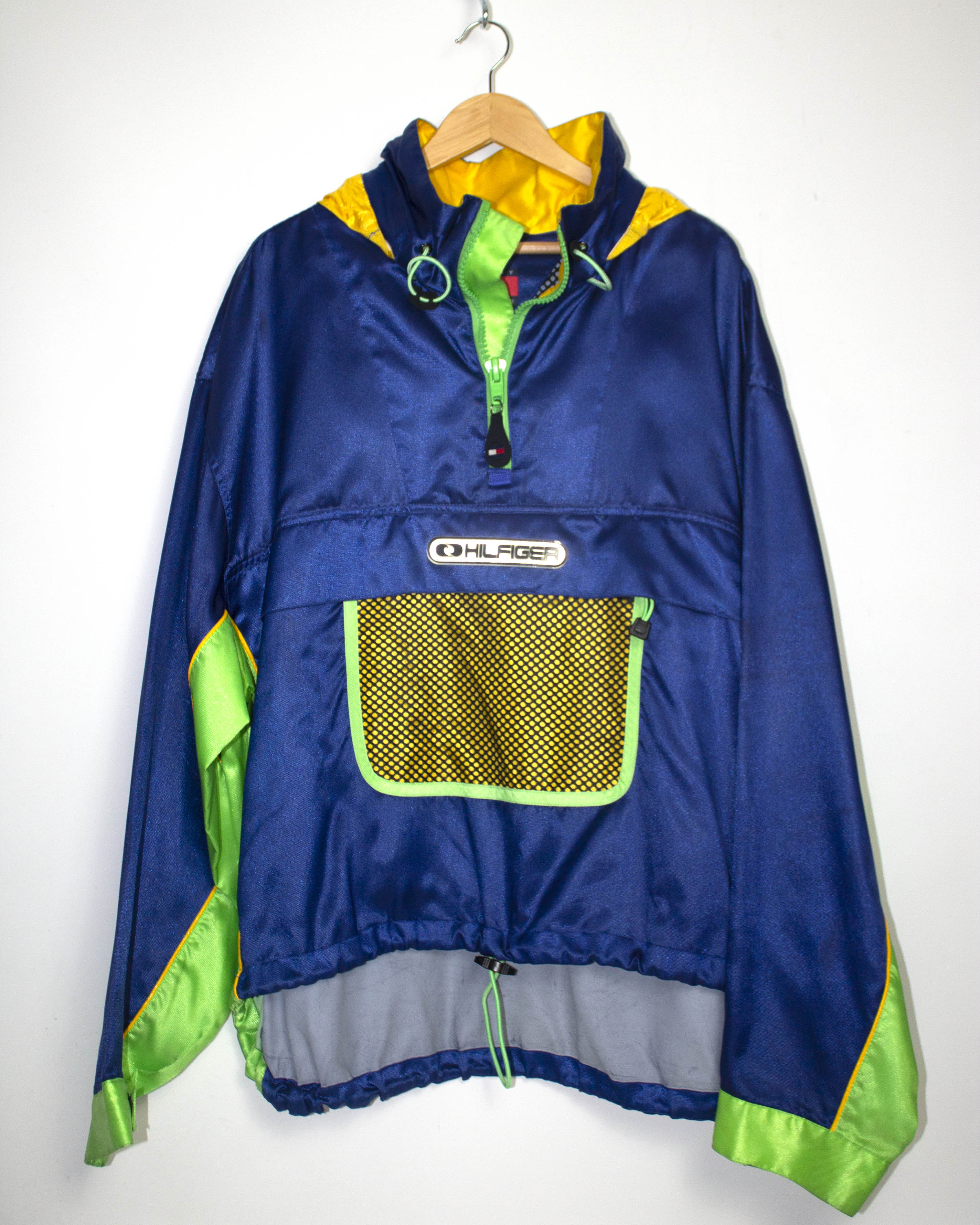 Vintage Tommy Hilfiger Pullover Windbreaker Jacket Sz XL